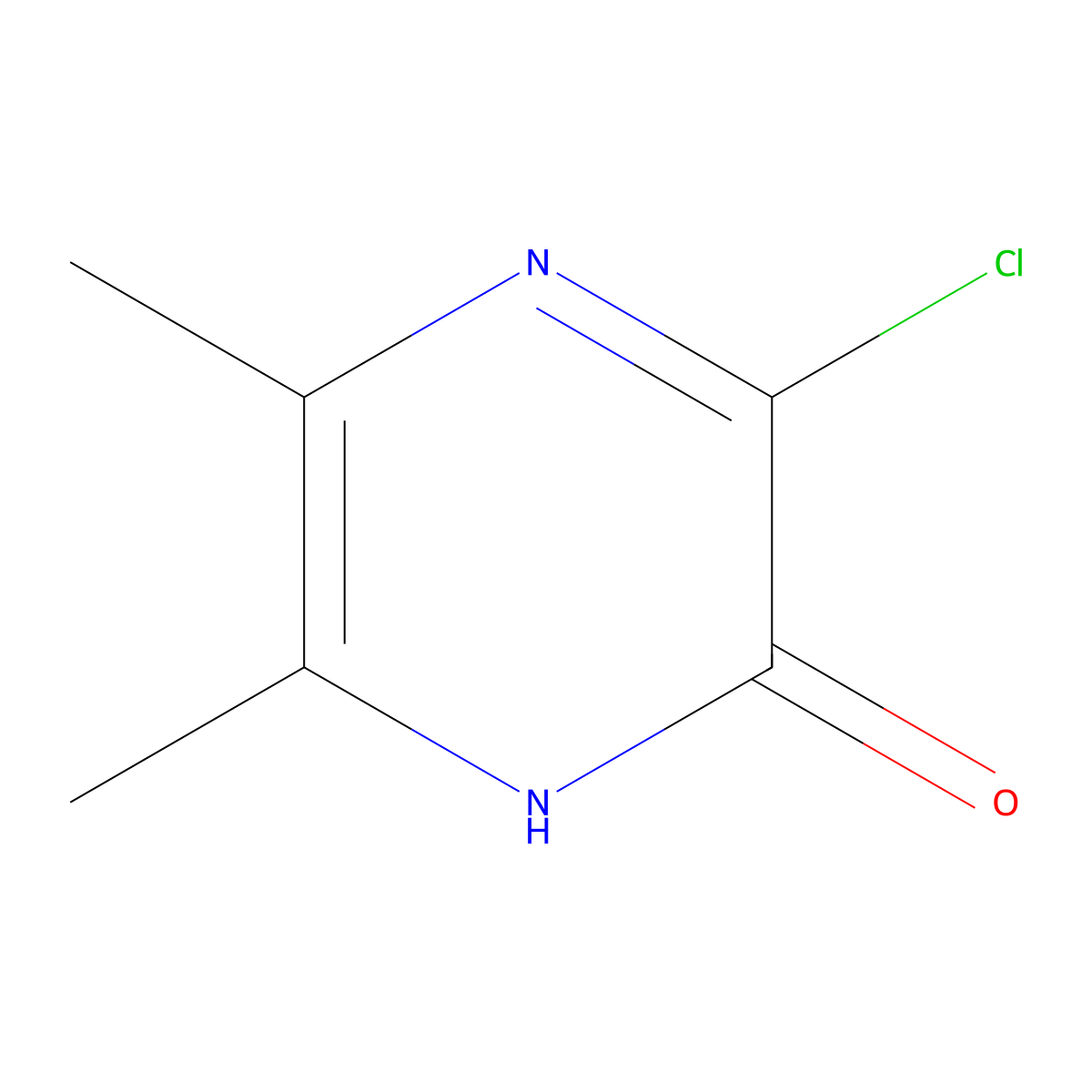 3-Chloro-5,6-dimethylpyrazin-2-ol molecular structure, CAS 140862-42-6