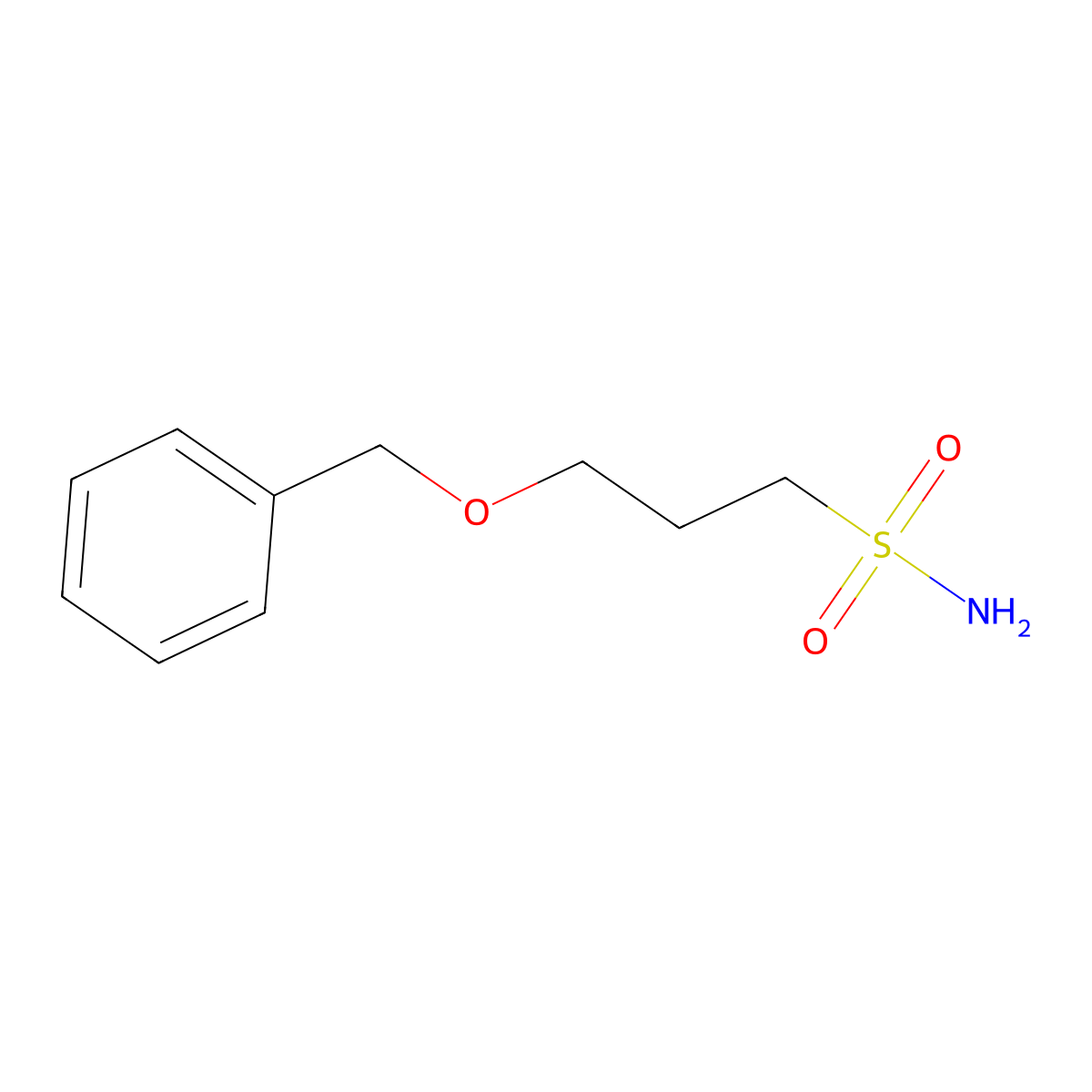 3-(Benzyloxy)propane-1-sulfonamide molecular structure, CAS 1408646-99-0