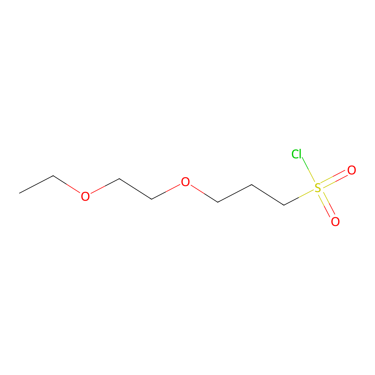 3-(2-Ethoxyethoxy)propane-1-sulfonyl chloride molecular structure, CAS 1408651-46-6