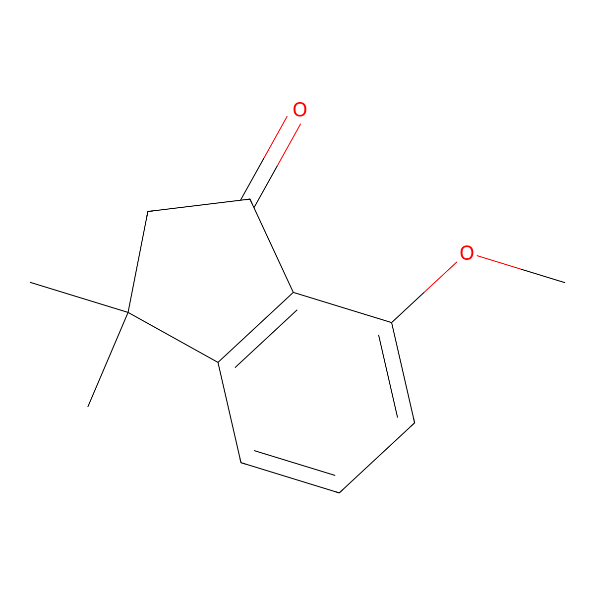 7-Methoxy-3,3-dimethyl-2,3-dihydro-1H-inden-1-one molecular structure, CAS 140869-27-8