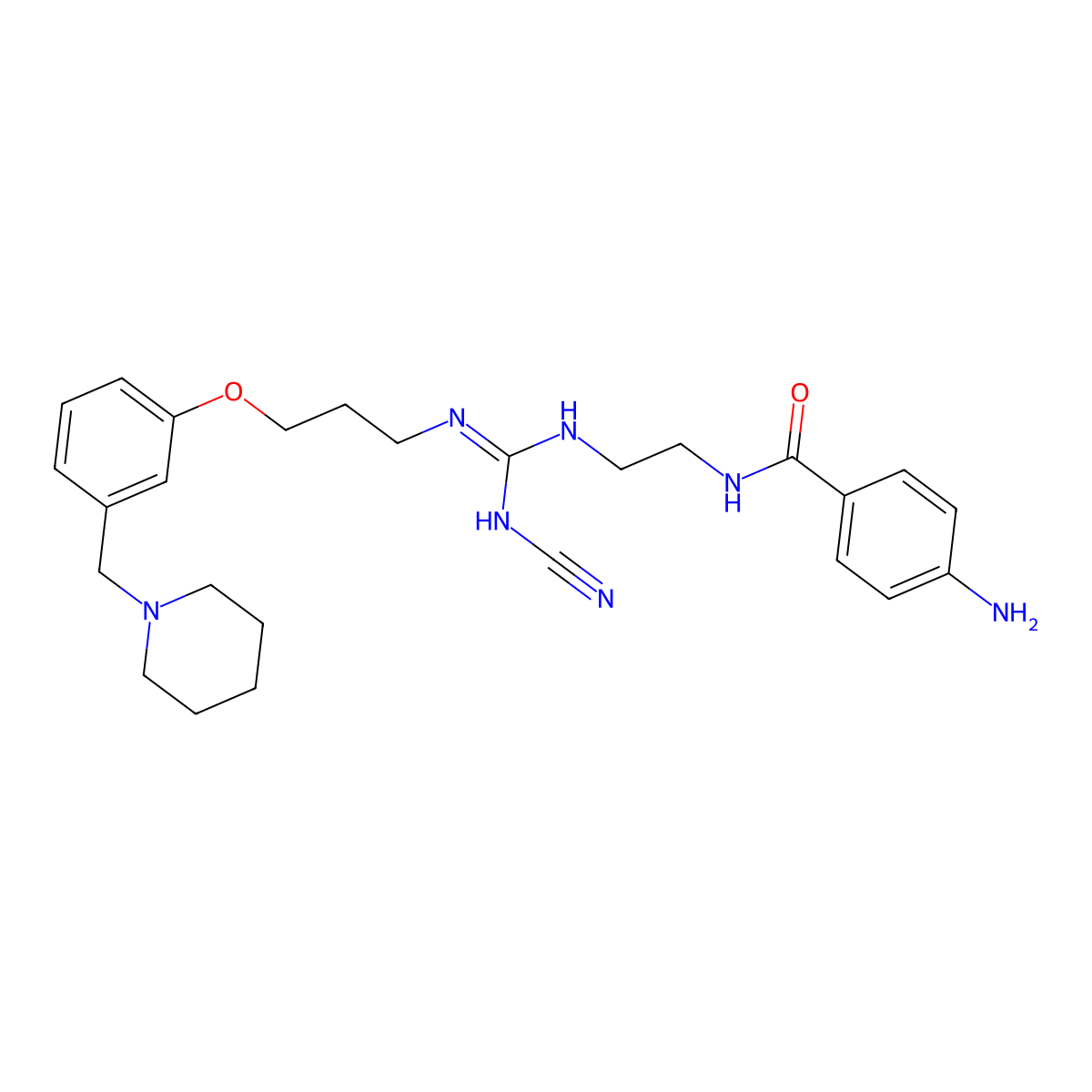 Aminopotentidine molecular structure, CAS 140873-26-3