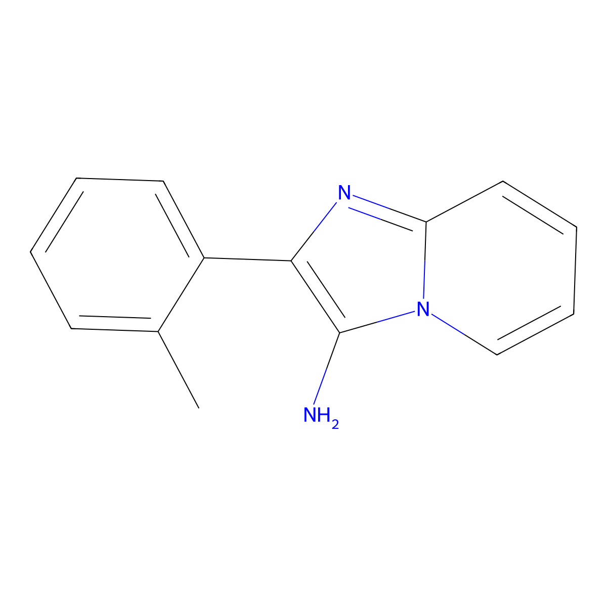 2-(o-Tolyl)imidazo[1,2-a]pyridin-3-amine molecular structure, CAS 1408748-72-0