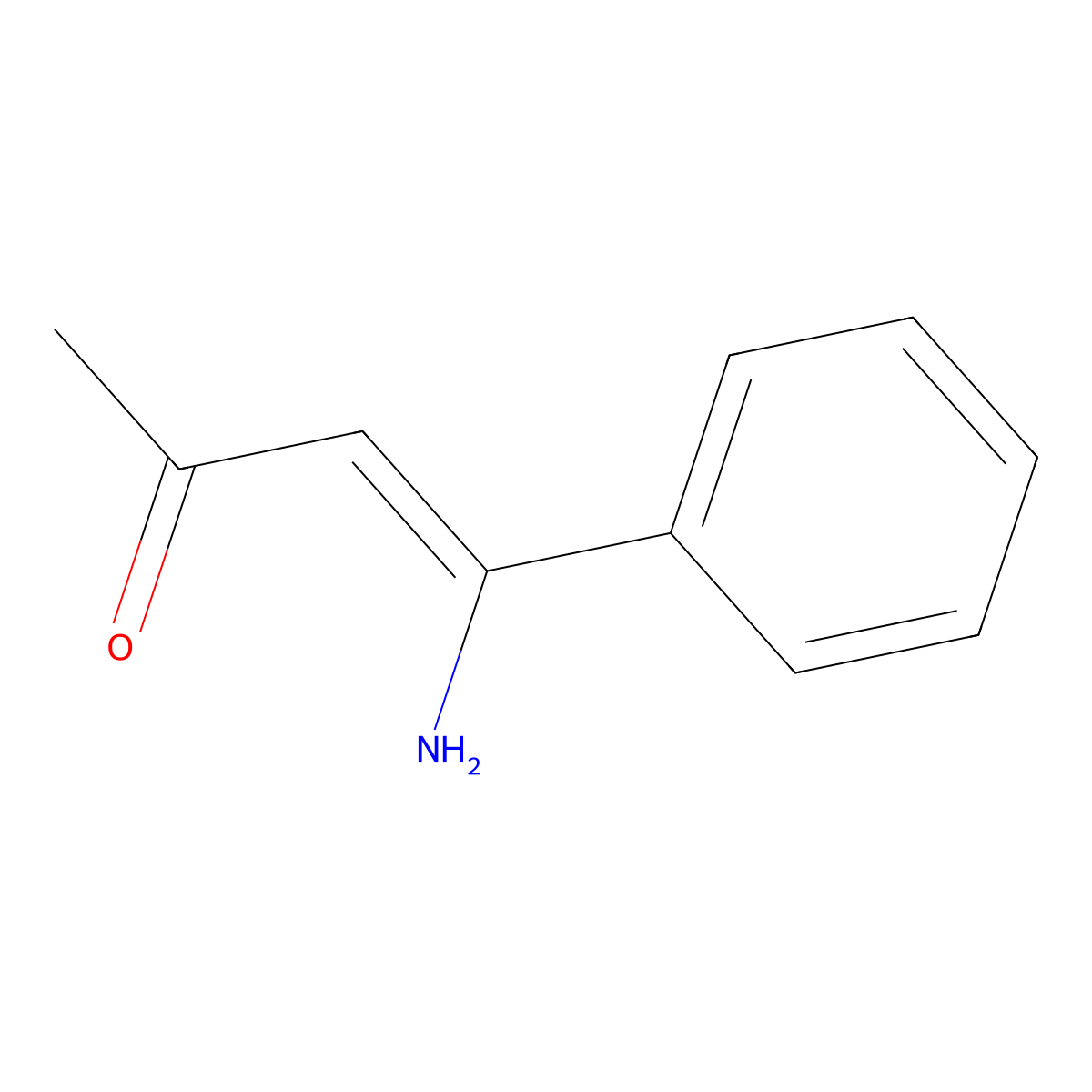 3-Buten-2-one, 4-amino-4-phenyl- molecular structure, CAS 14088-41-6