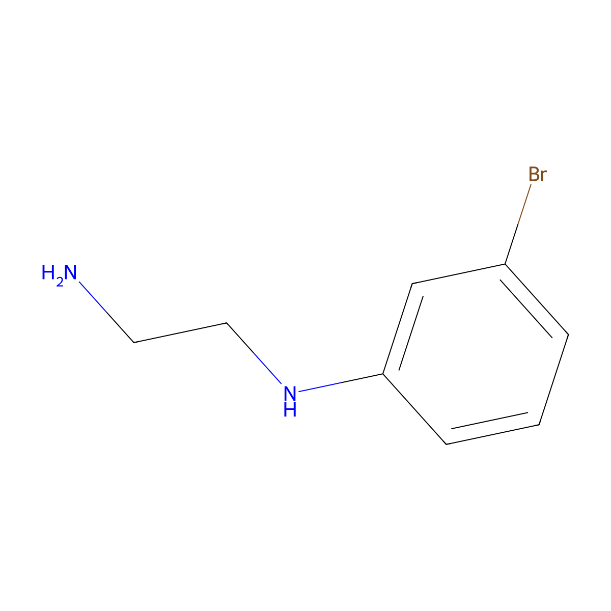 N-(2-aminoethyl)-3-bromoaniline molecular structure, CAS 14088-81-4