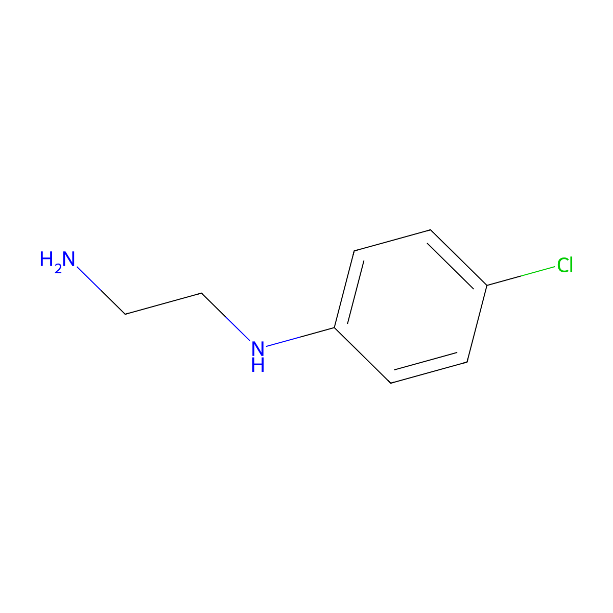 N-(2-Aminoethyl)-N-(4-chlorophenyl)amine molecular structure, CAS 14088-84-7
