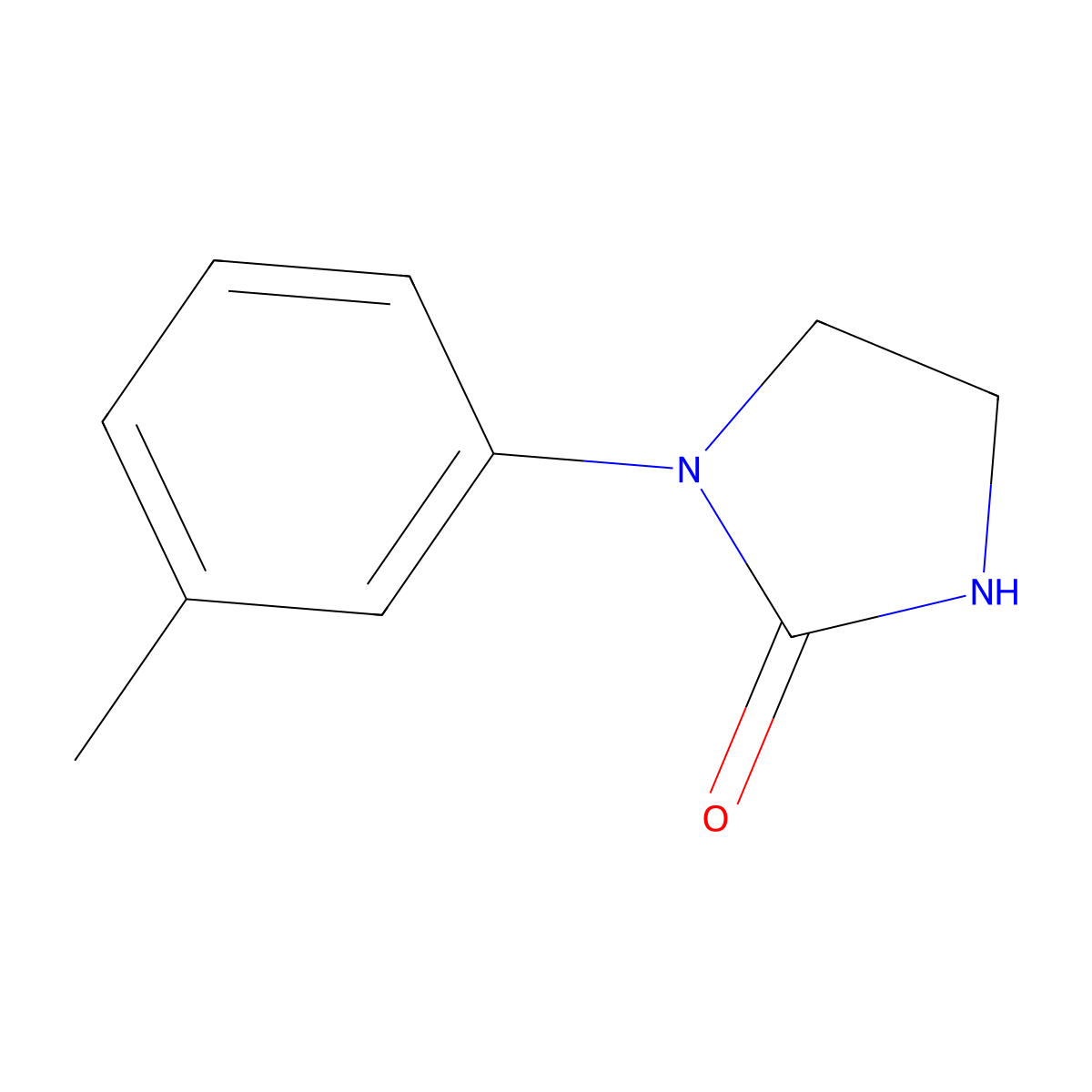 1-(Meta-tolyl)-2-imidazolidinone molecular structure, CAS 14088-94-9