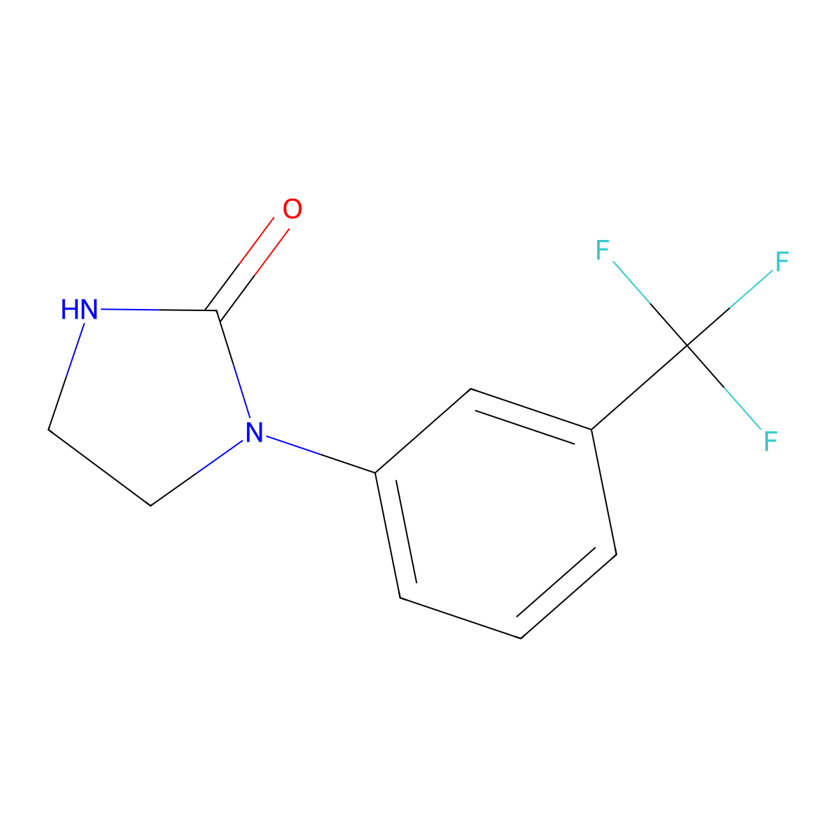 1-[3-(Trifluoromethyl)phenyl]imidazolidin-2-one molecular structure, CAS 14088-95-0