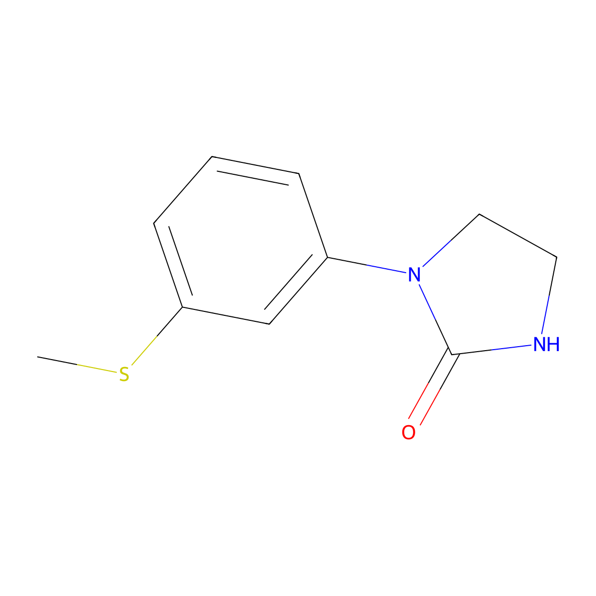 1-[3-(methylsulfanyl)phenyl]tetrahydro-2H-imidazol-2-one molecular structure, CAS 14089-00-0