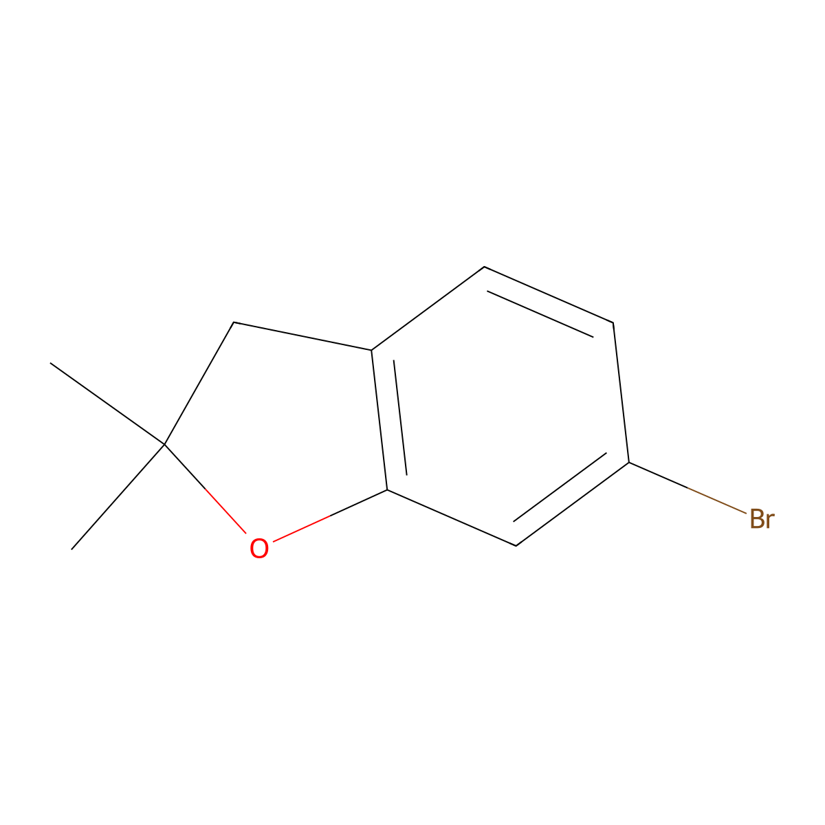 6-Bromo-2,2-dimethyl-2,3-dihydrobenzofuran molecular structure, CAS 140896-85-1