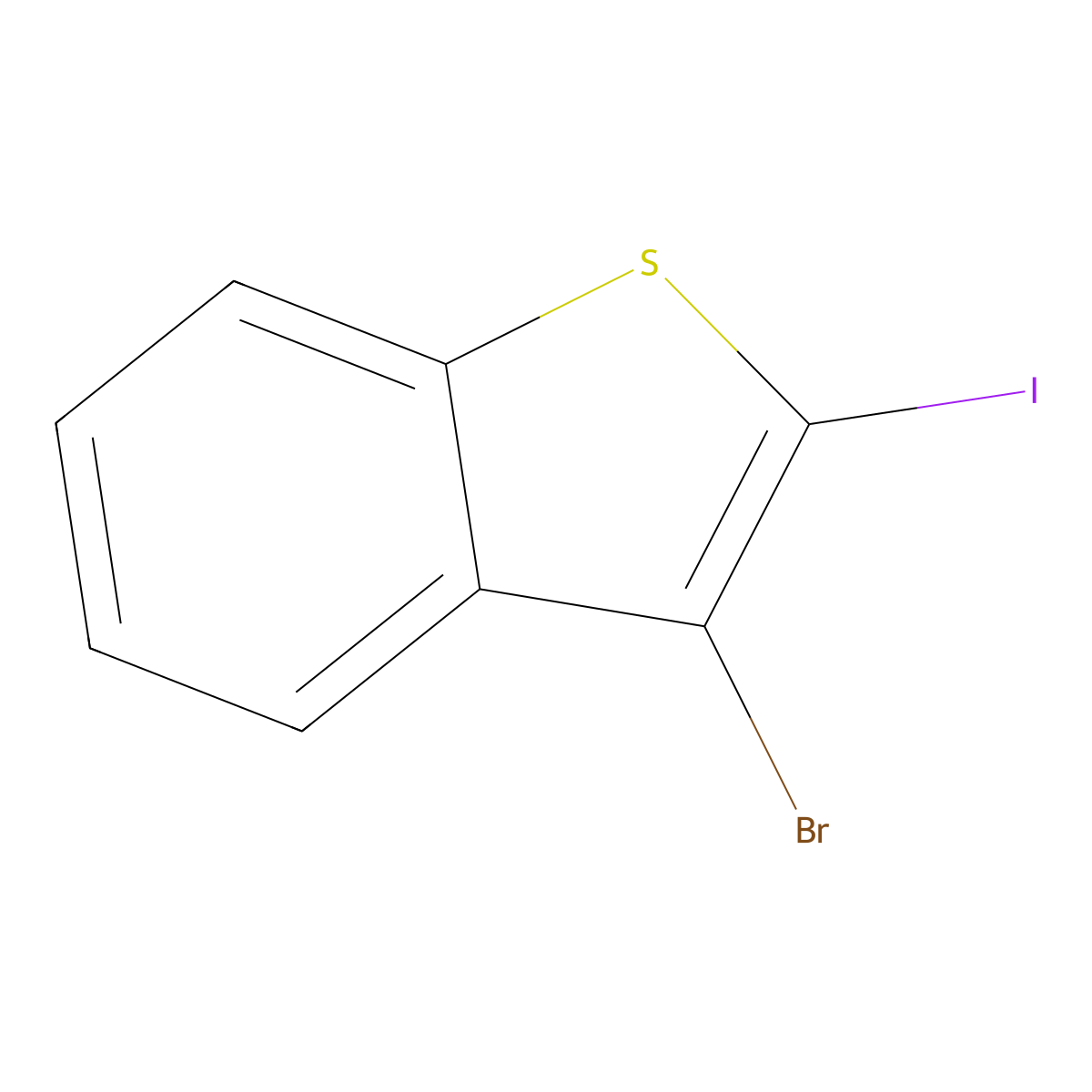 3-Bromo-2-iodobenzo[b]thiophene molecular structure, CAS 140898-76-6