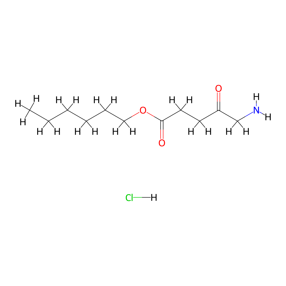 Hexaminolevulinate Hydrochloride molecular structure, CAS 140898-91-5
