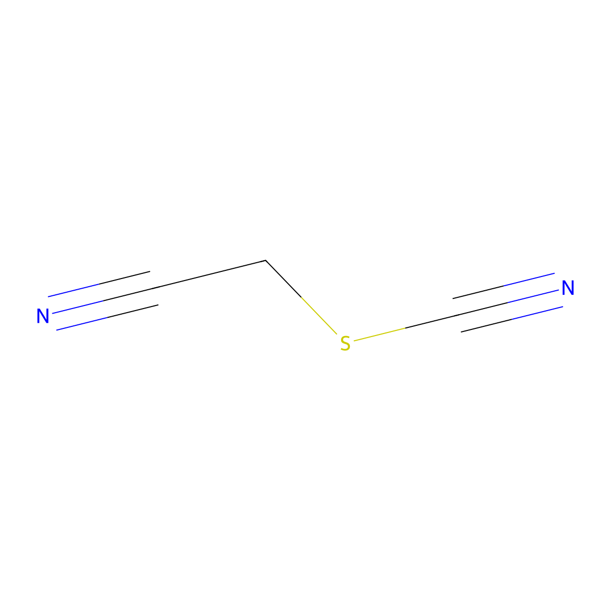 2-Thiocyanatoacetonitrile molecular structure, CAS 14090-64-3