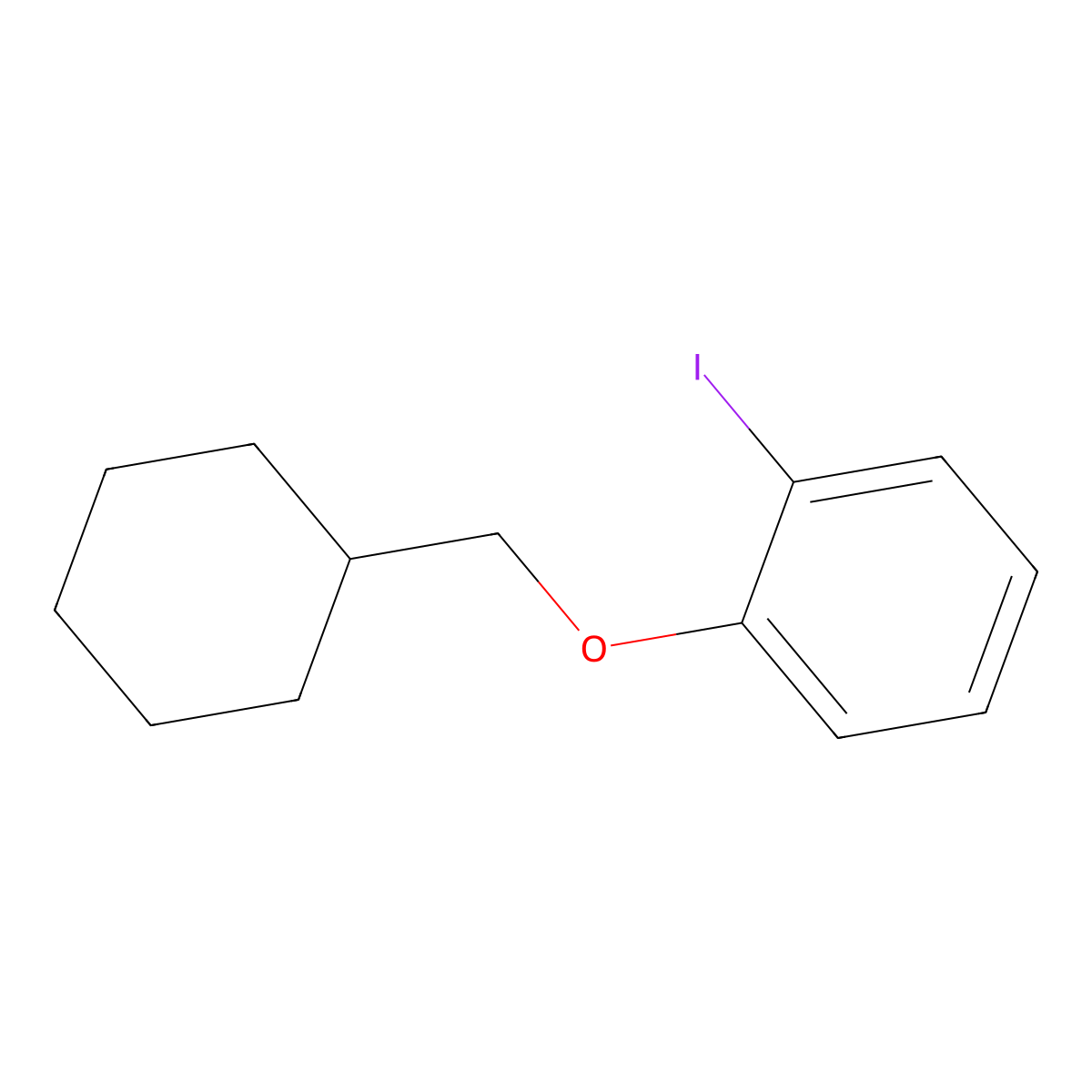 1-(Cyclohexylmethoxy)-2-iodobenzene molecular structure, CAS 1409040-20-5