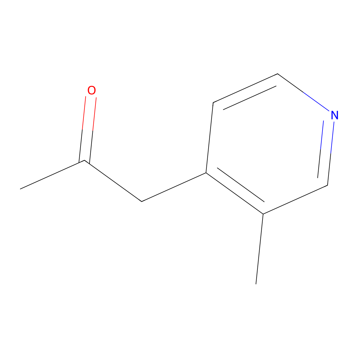 1-(3-Methylpyridin-4-yl)propan-2-one molecular structure, CAS 1409068-25-2
