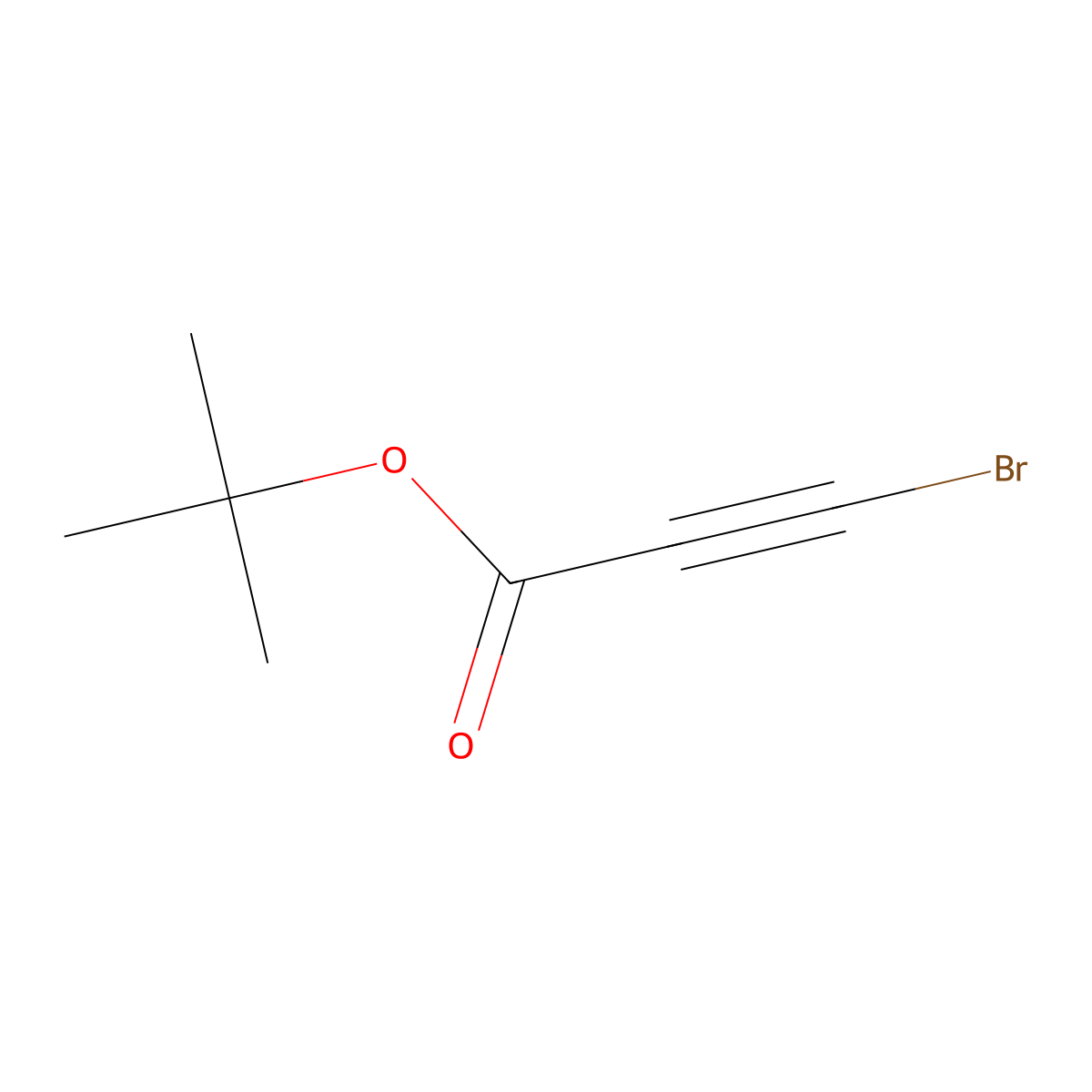 Tert-butyl 3-bromopropiolate molecular structure, CAS 140907-23-9