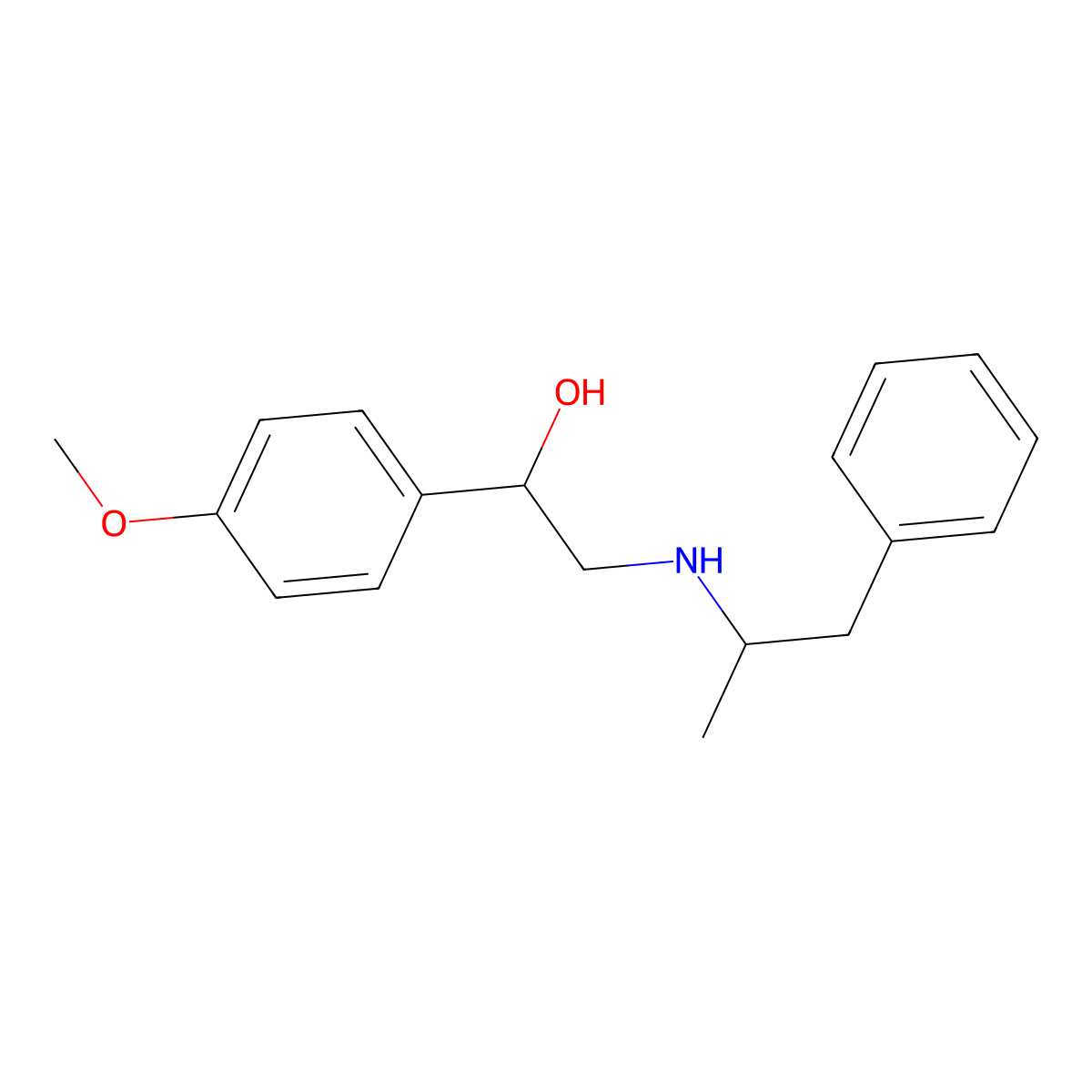 1-(4-Methoxyphenyl)-2-[(1-phenylpropan-2-yl)amino]ethan-1-ol molecular structure, CAS 1409070-36-5