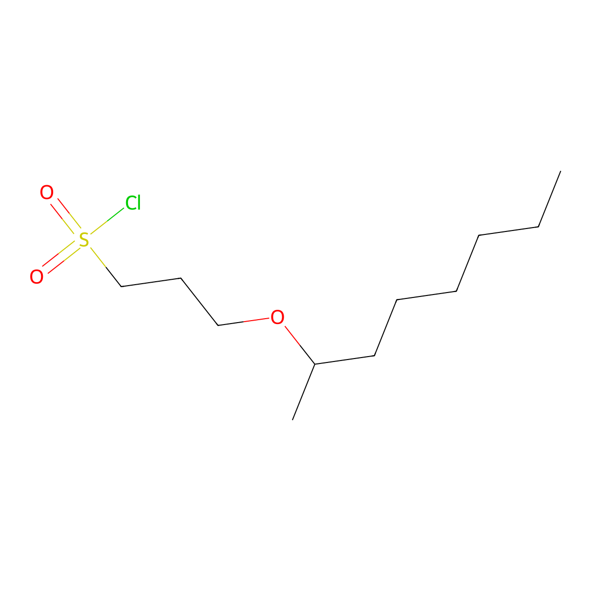 3-(Octan-2-yloxy)propane-1-sulfonyl chloride molecular structure, CAS 1409095-69-7