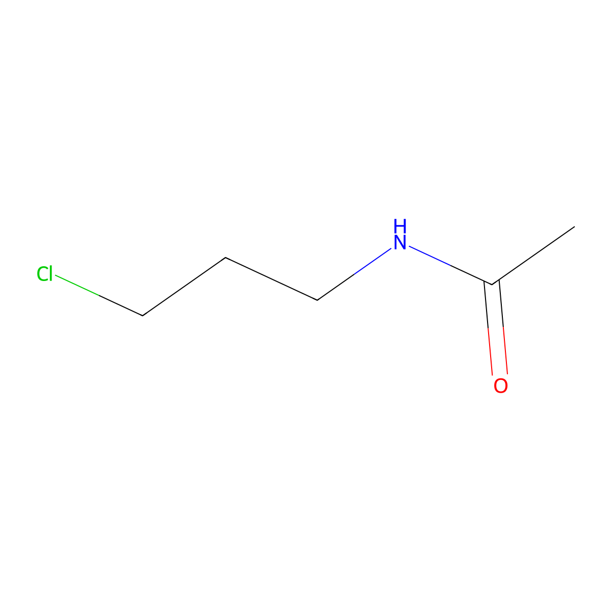 N-(3-chloropropyl)acetamide molecular structure, CAS 14091-77-1