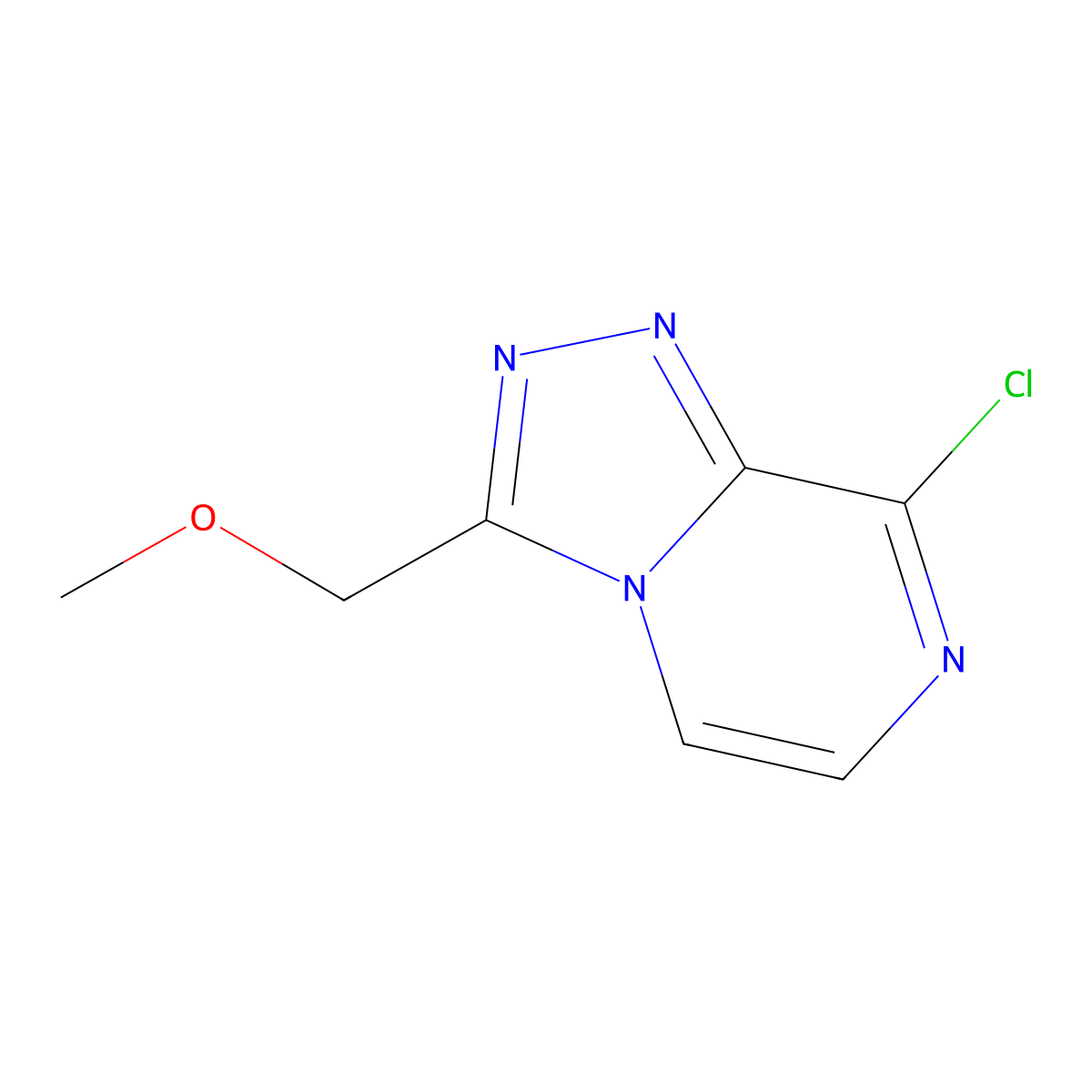 8-Chloro-3-(methoxymethyl)-[1,2,4]triazolo[4,3-a]pyrazine molecular structure, CAS 140910-76-5