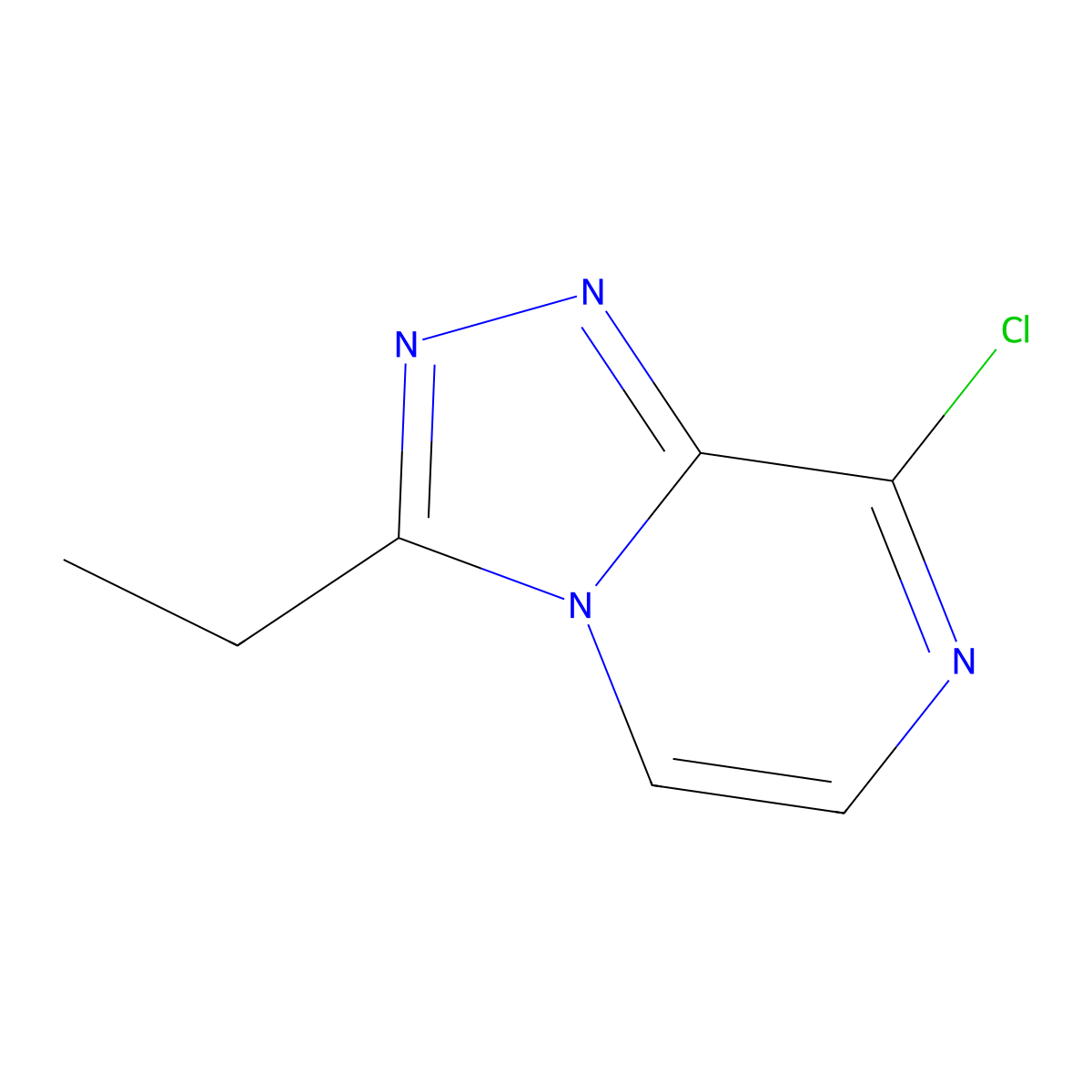 8-Chloro-3-ethyl-[1,2,4]triazolo[4,3-A]pyrazine molecular structure, CAS 140910-77-6