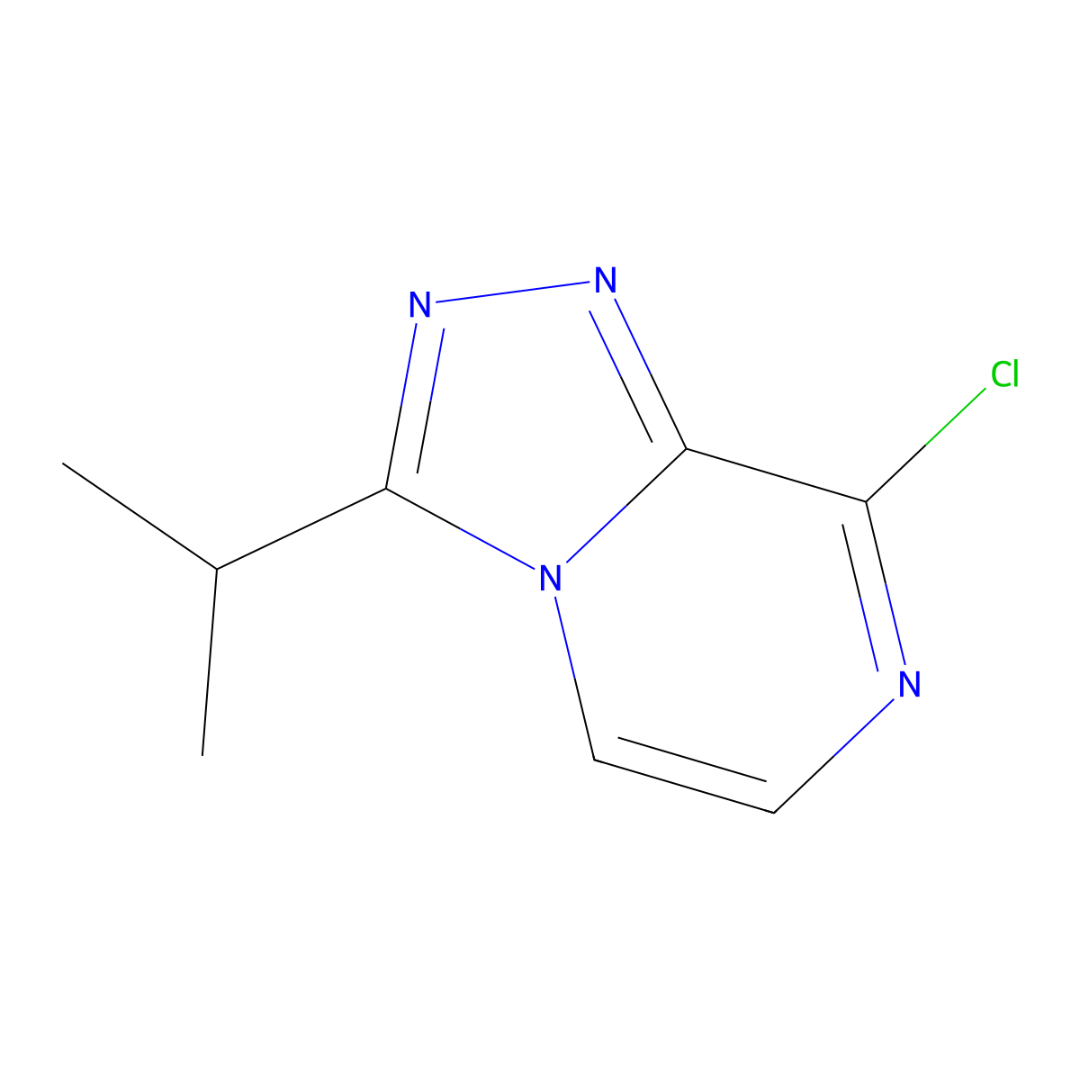 8-Chloro-3-(propan-2-yl)-[1,2,4]triazolo[4,3-a]pyrazine molecular structure, CAS 140910-91-4