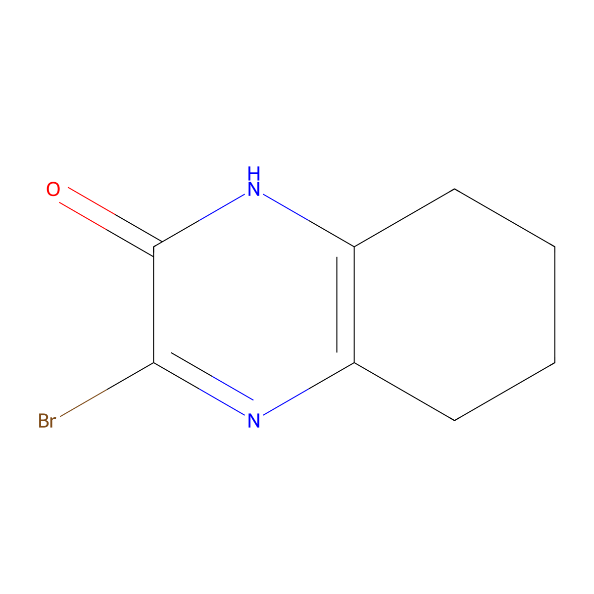 3-Bromo-1,2,5,6,7,8-hexahydroquinoxalin-2-one molecular structure, CAS 140911-21-3