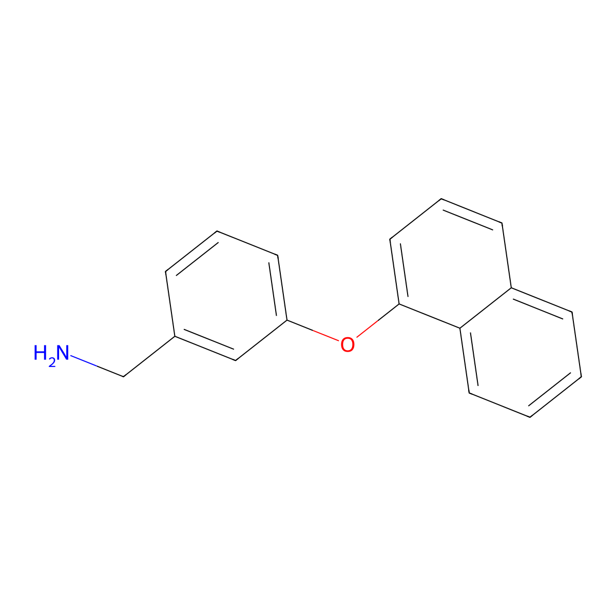 [3-(Naphthalen-1-yloxy)phenyl]methanamine molecular structure, CAS 1409211-24-0