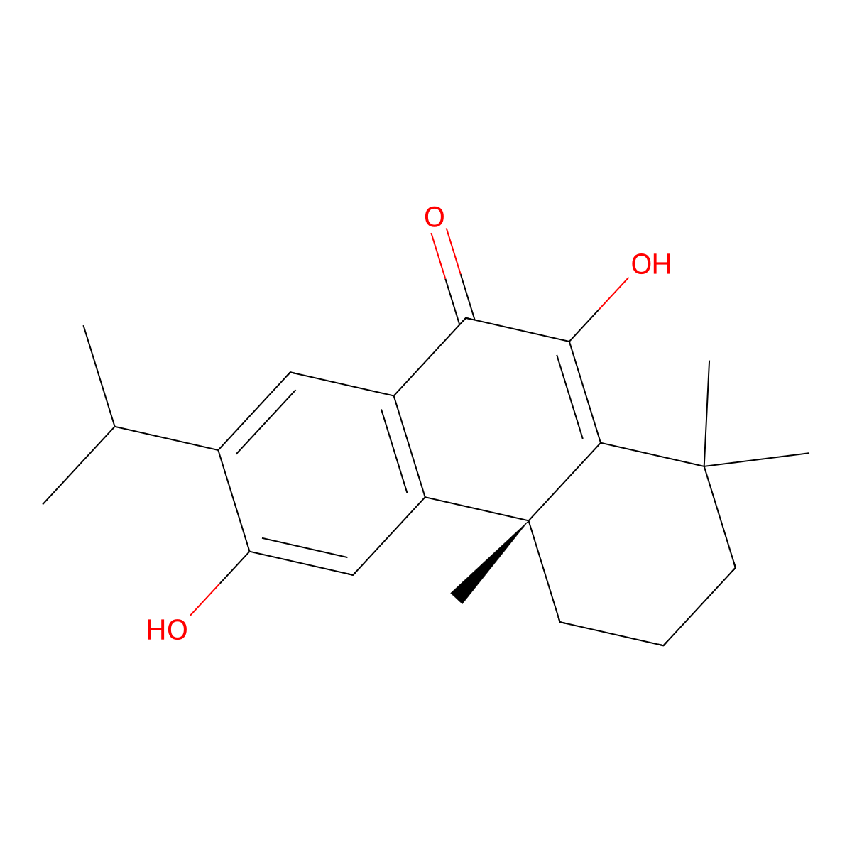 (4aR)-6,10-dihydroxy-1,1,4a-trimethyl-7-propan-2-yl-3,4-dihydro-2H-phenanthren-9-one molecular structure, CAS 140923-35-9