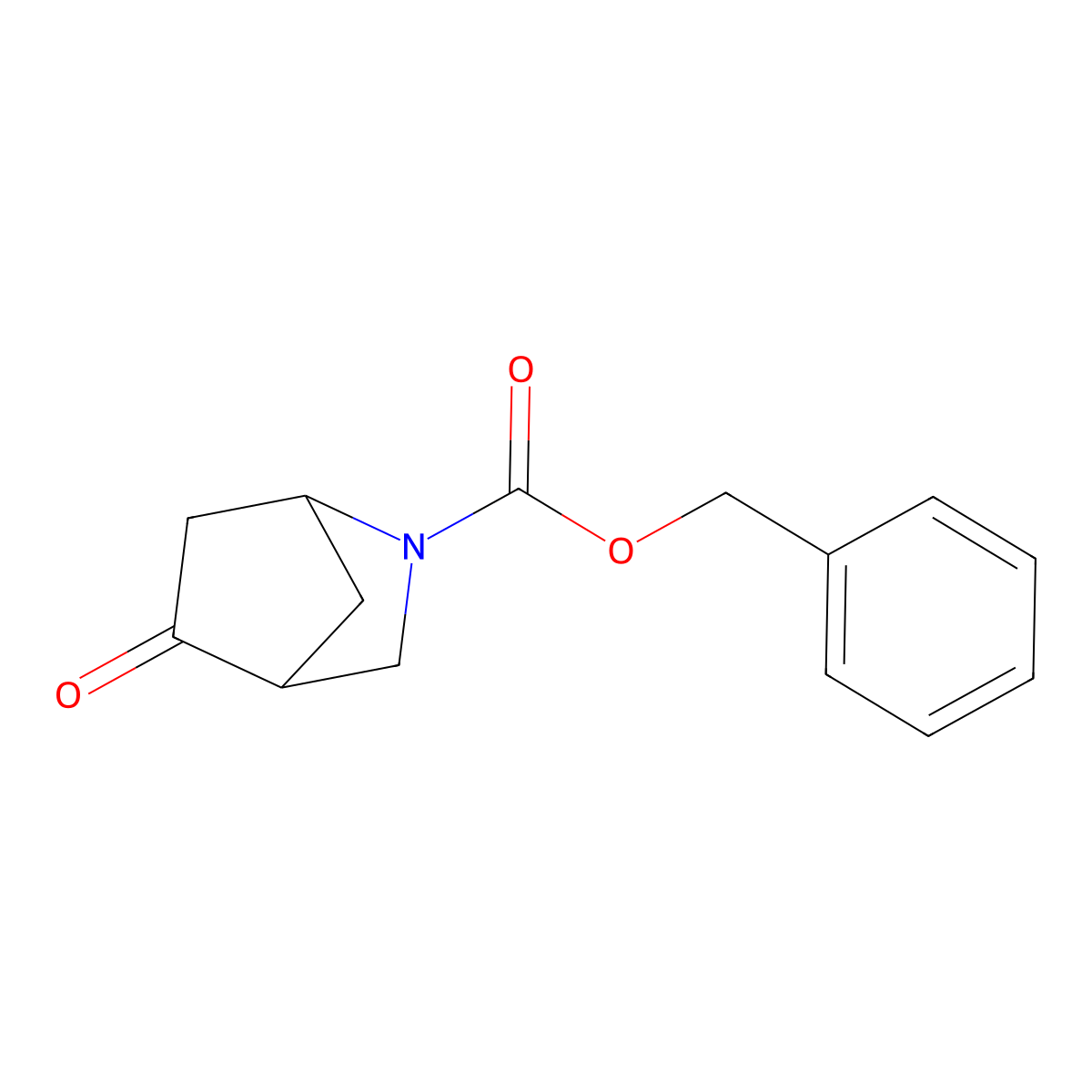 Benzyl 5-oxo-2-azabicyclo[2.2.1]heptane-2-carboxylate molecular structure, CAS 140927-13-5
