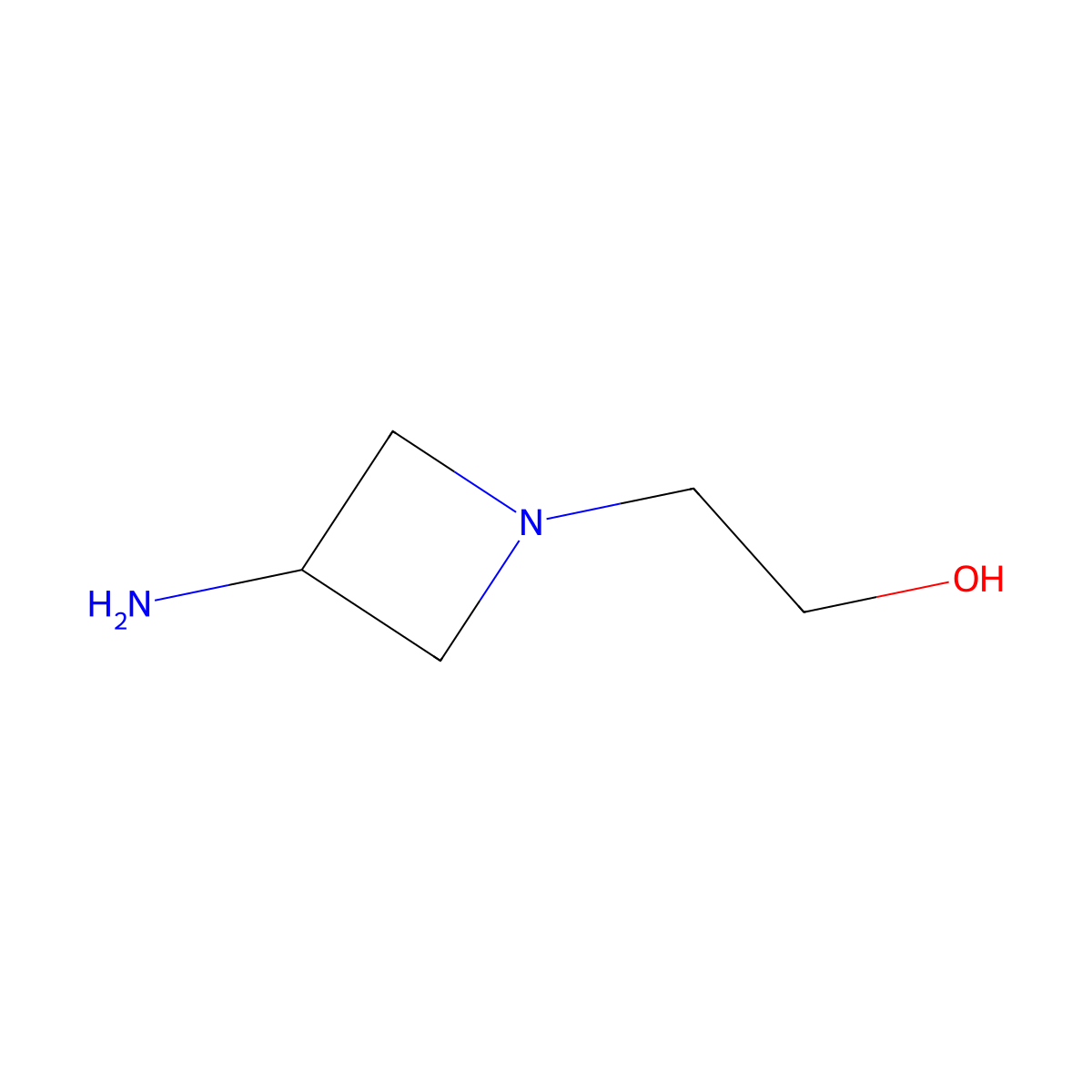 2-(3-Aminoazetidin-1-yl)ethan-1-ol molecular structure, CAS 1409292-18-7