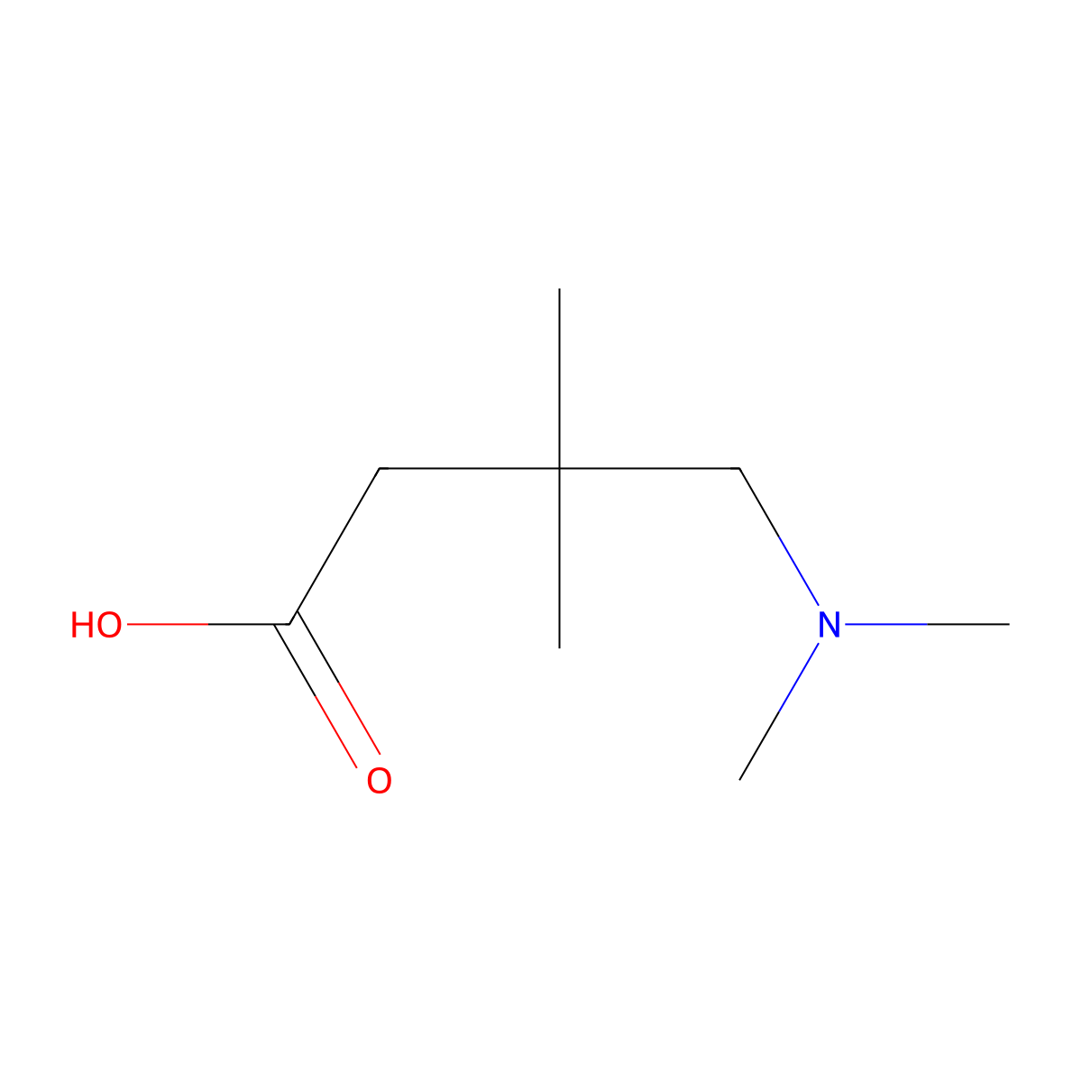 4-(Dimethylamino)-3,3-dimethylbutanoic acid molecular structure, CAS 14093-17-5