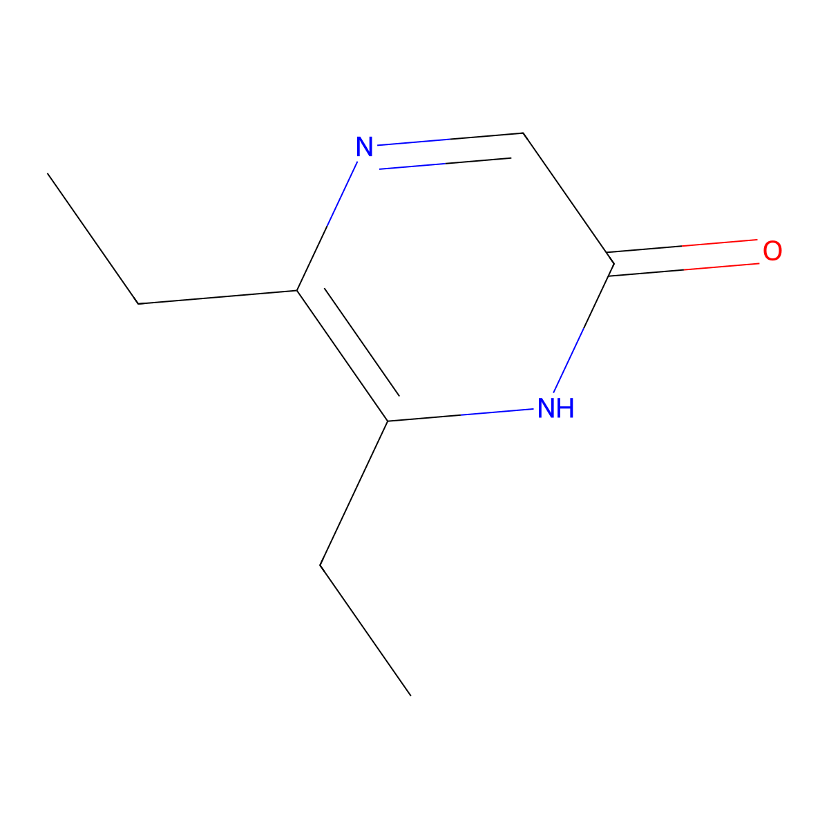 5,6-Diethylpyrazin-2(1H)-one molecular structure, CAS 140936-33-0