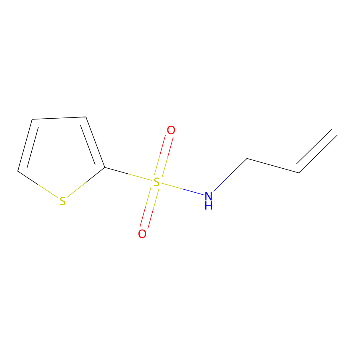 N-(prop-2-en-1-yl)thiophene-2-sulfonamide molecular structure, CAS 140938-40-5
