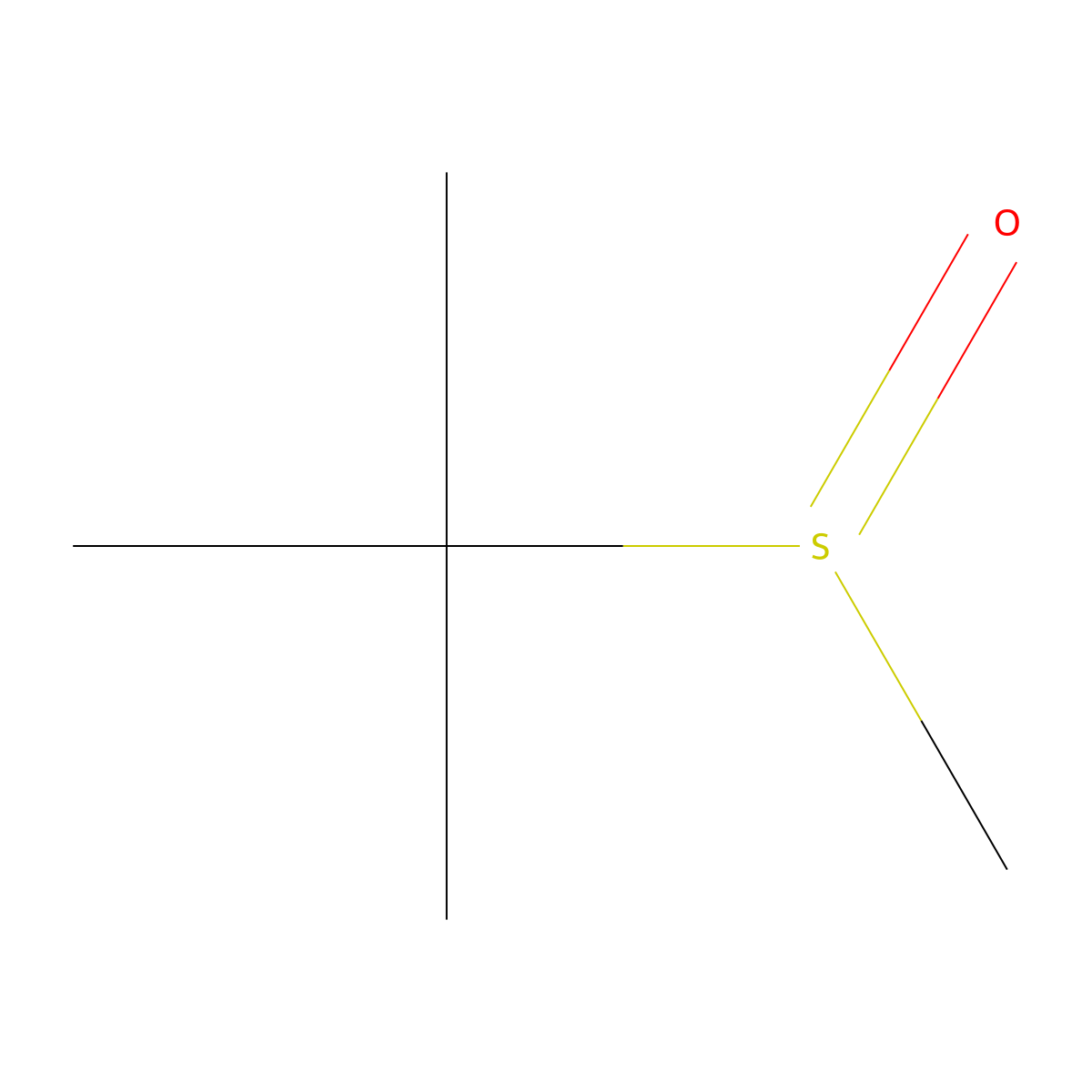 tert-Butyl methyl sulfoxide molecular structure, CAS 14094-11-2