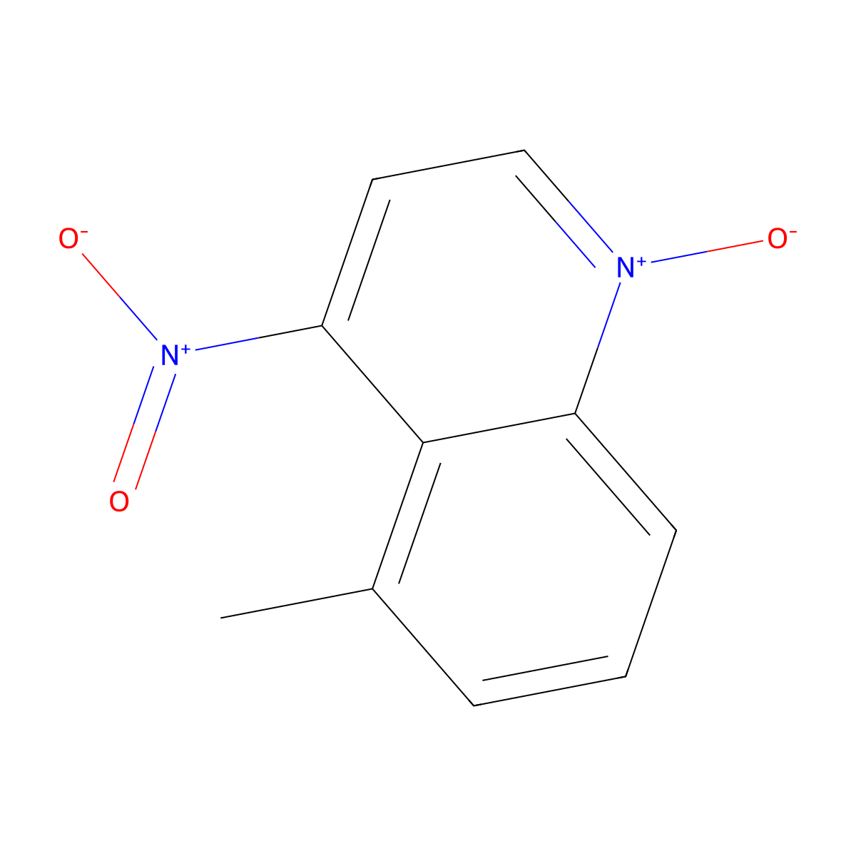 5-Methyl-4-nitroquinoline 1-oxide molecular structure, CAS 14094-43-0
