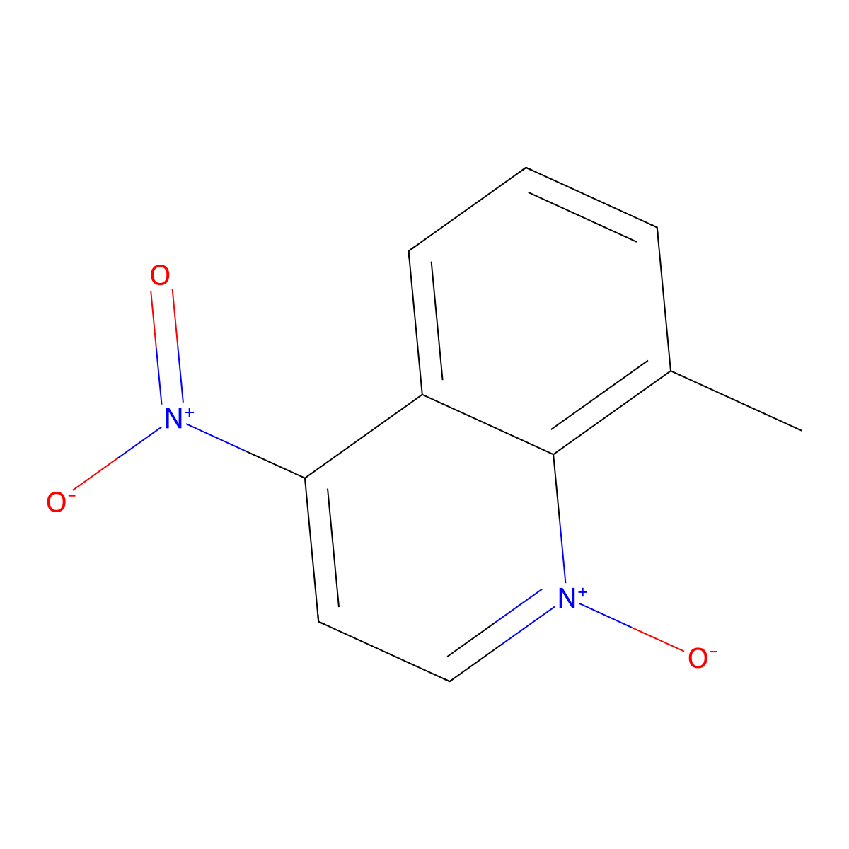 Quinoline, 8-methyl-4-nitro-, 1-oxide molecular structure, CAS 14094-45-2