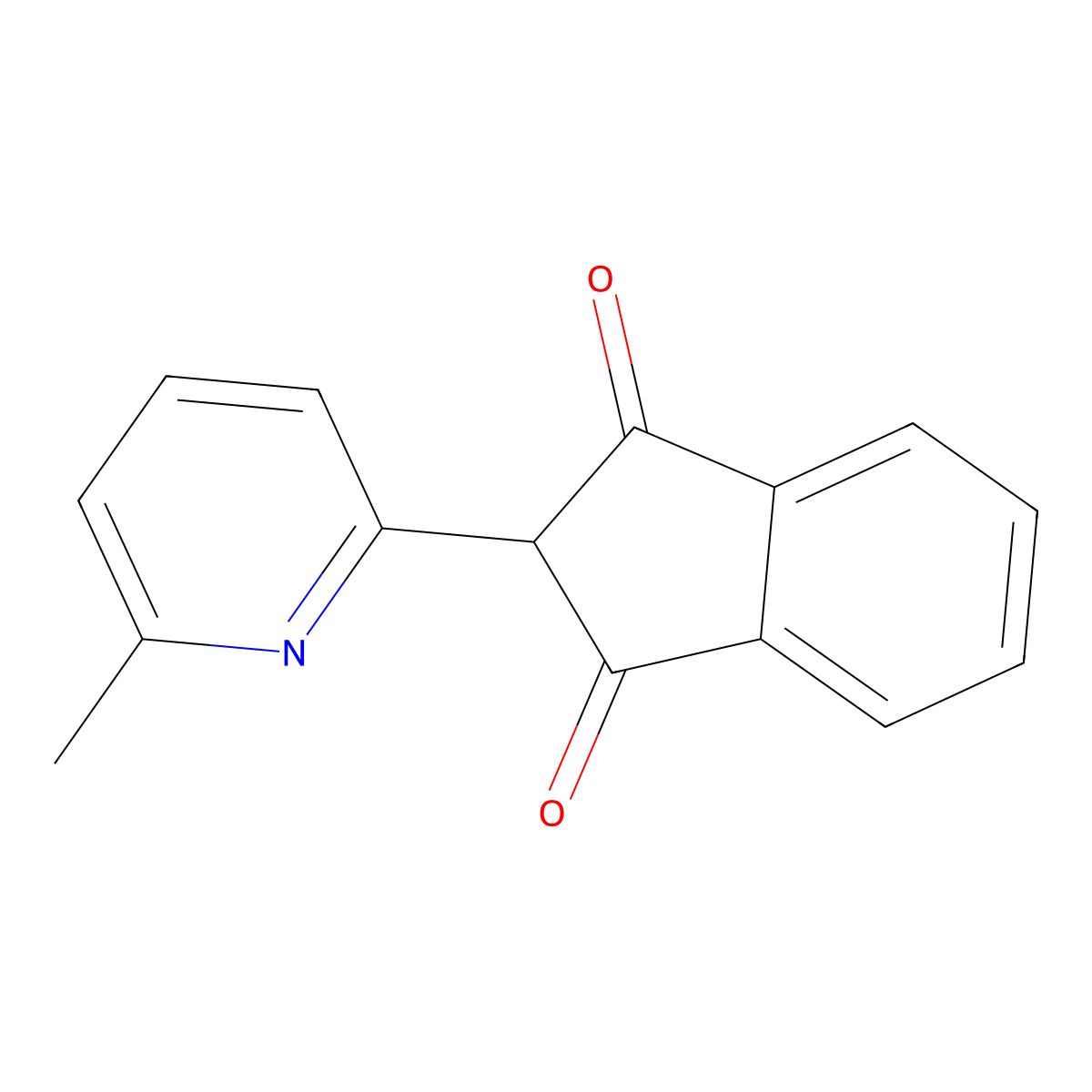 2-(6-Methylpyridin-2-yl)-1h-indene-1,3(2h)-dione molecular structure, CAS 14094-65-6