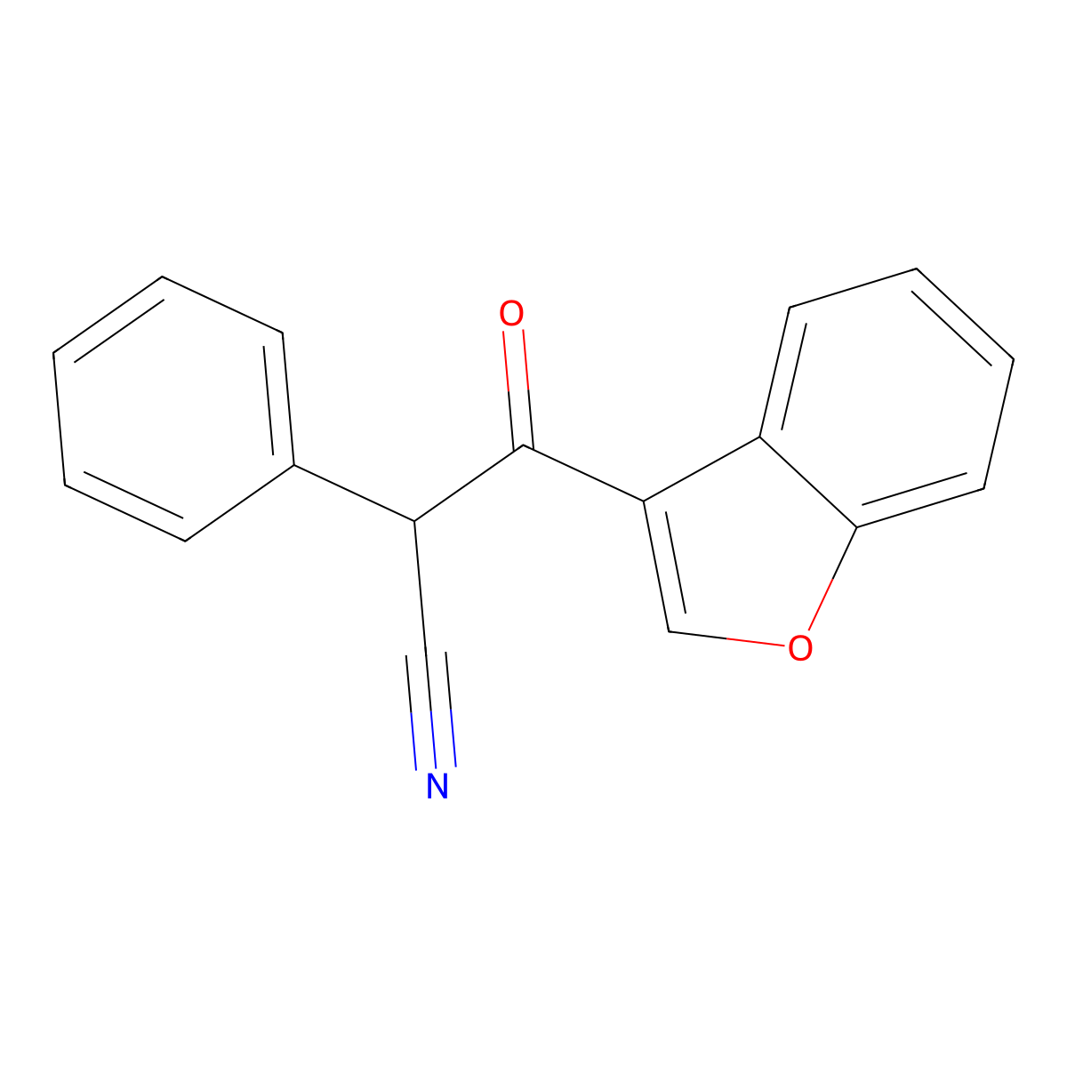 3-(1-Benzofuran-3-yl)-3-oxo-2-phenylpropanenitrile molecular structure, CAS 1409440-76-1