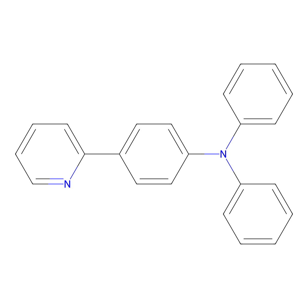 N,N-Diphenyl-4-(pyridin-2-yl)aniline molecular structure, CAS 140947-06-4
