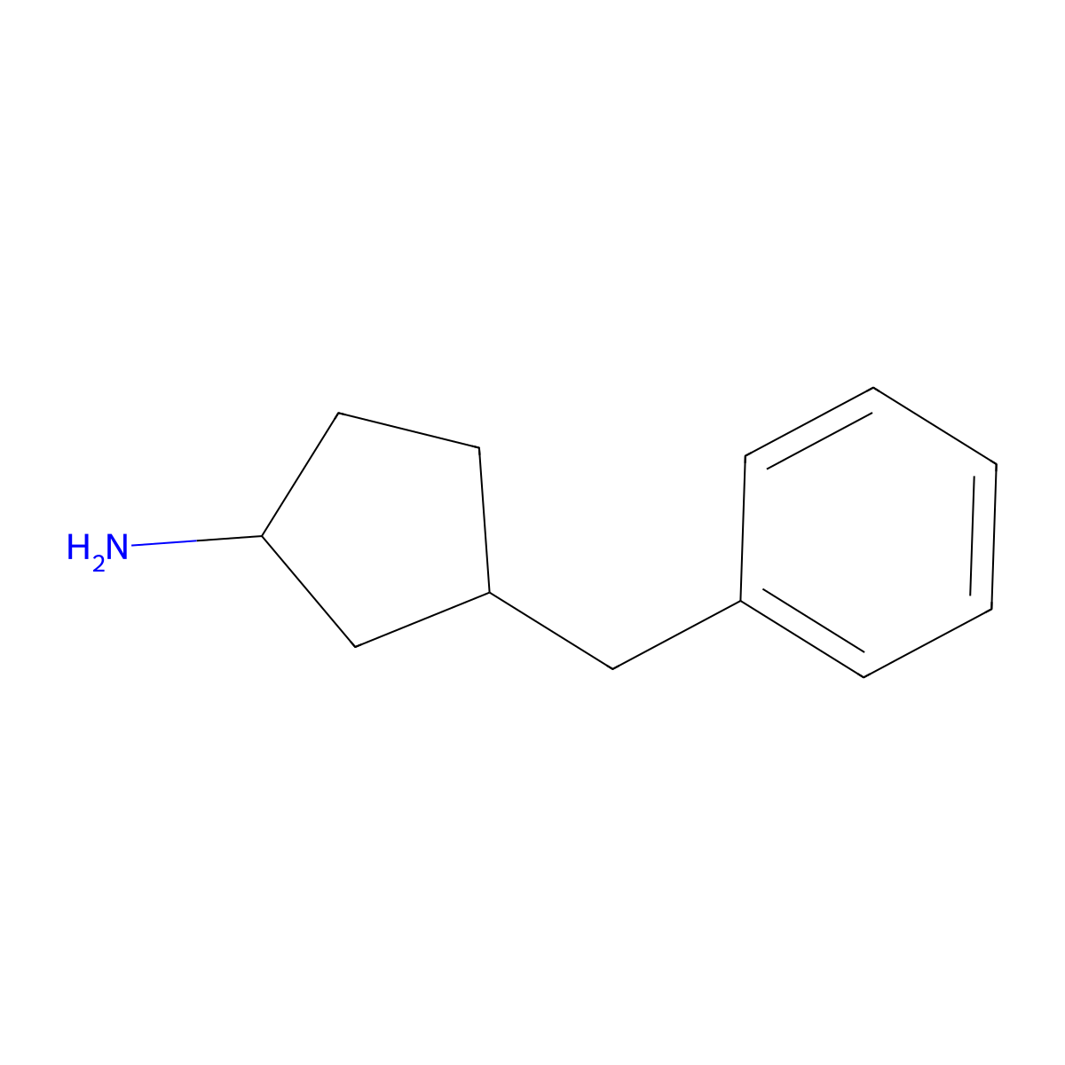 3-Benzylcyclopentan-1-amine molecular structure, CAS 1409471-50-6