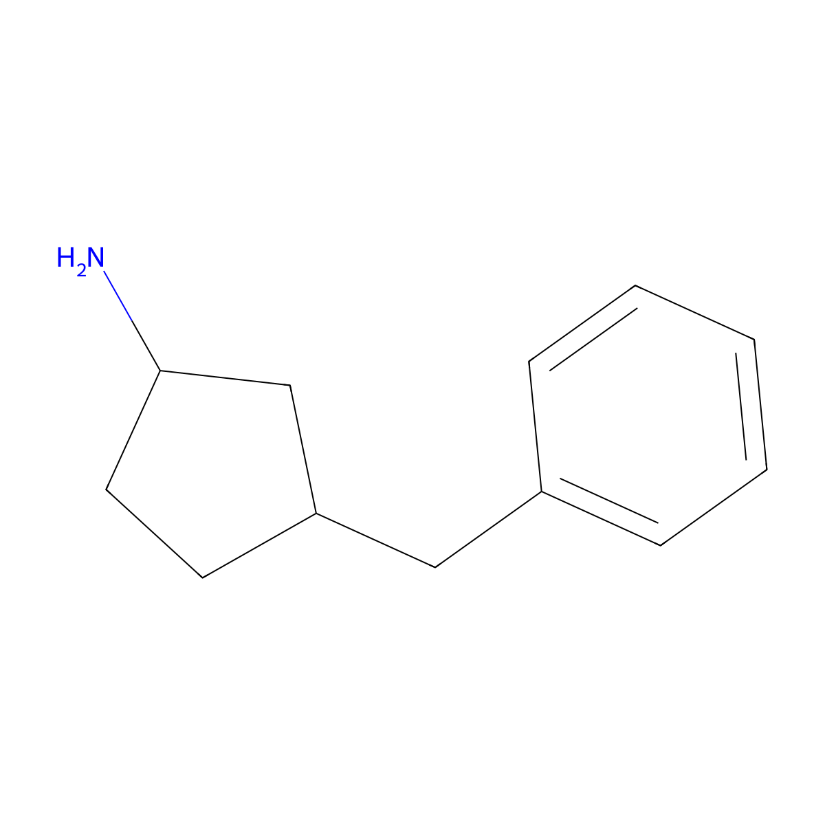 3-Benzylcyclopentan-1-amine molecular structure, CAS 1409471-50-6
