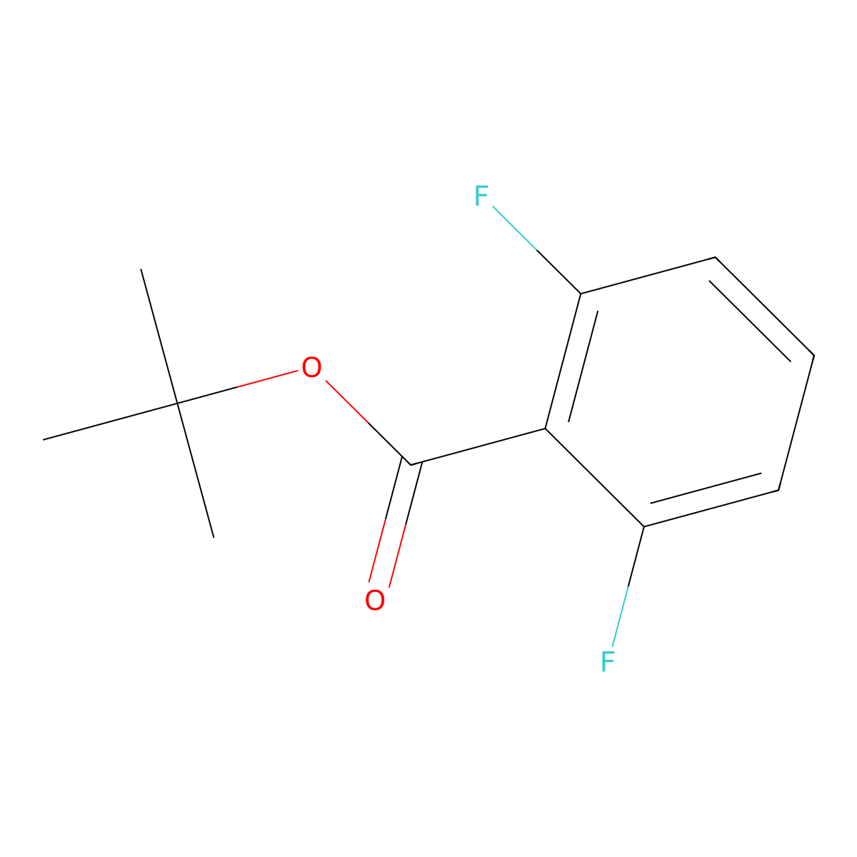Tert-butyl 2,6-difluorobenzoate molecular structure, CAS 1409512-62-4