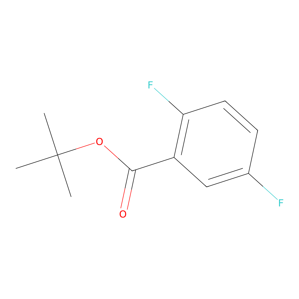 Tert-butyl 2,5-difluorobenzoate molecular structure, CAS 1409512-84-0