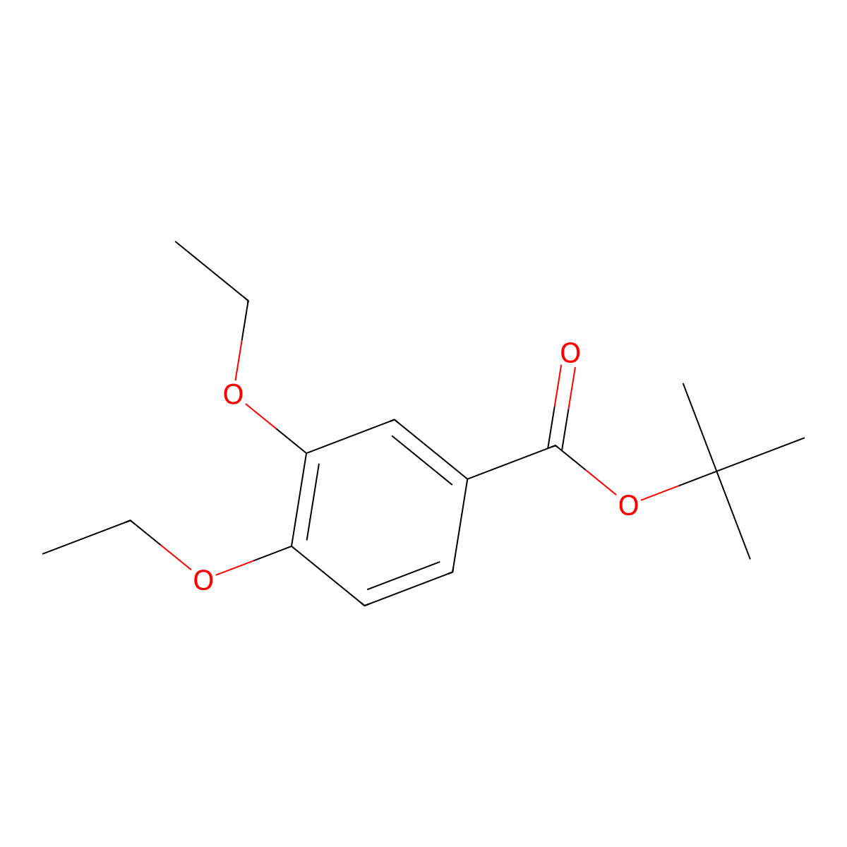 Tert-butyl 3,4-diethoxybenzoate molecular structure, CAS 1409513-21-8
