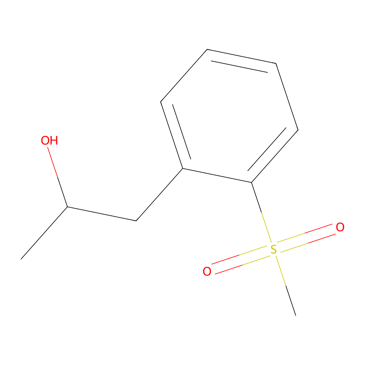 1-(2-Methanesulfonylphenyl)propan-2-ol molecular structure, CAS 1409557-45-4
