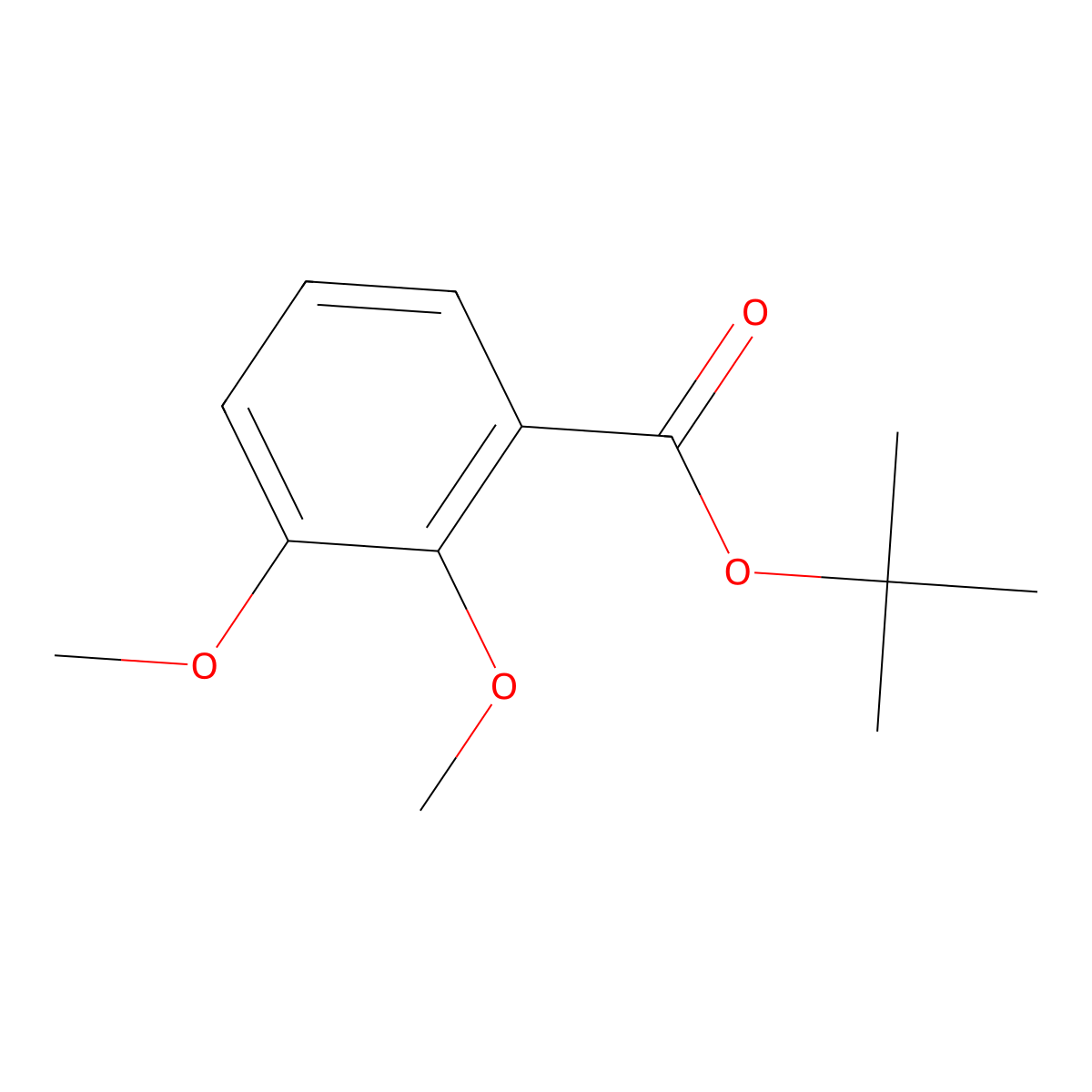 Tert-butyl 2,3-dimethoxybenzoate molecular structure, CAS 1409654-45-0