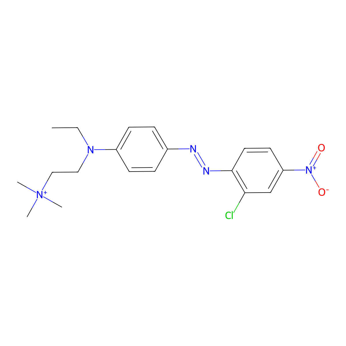 Basic Red 18 ion molecular structure, CAS 14097-03-1