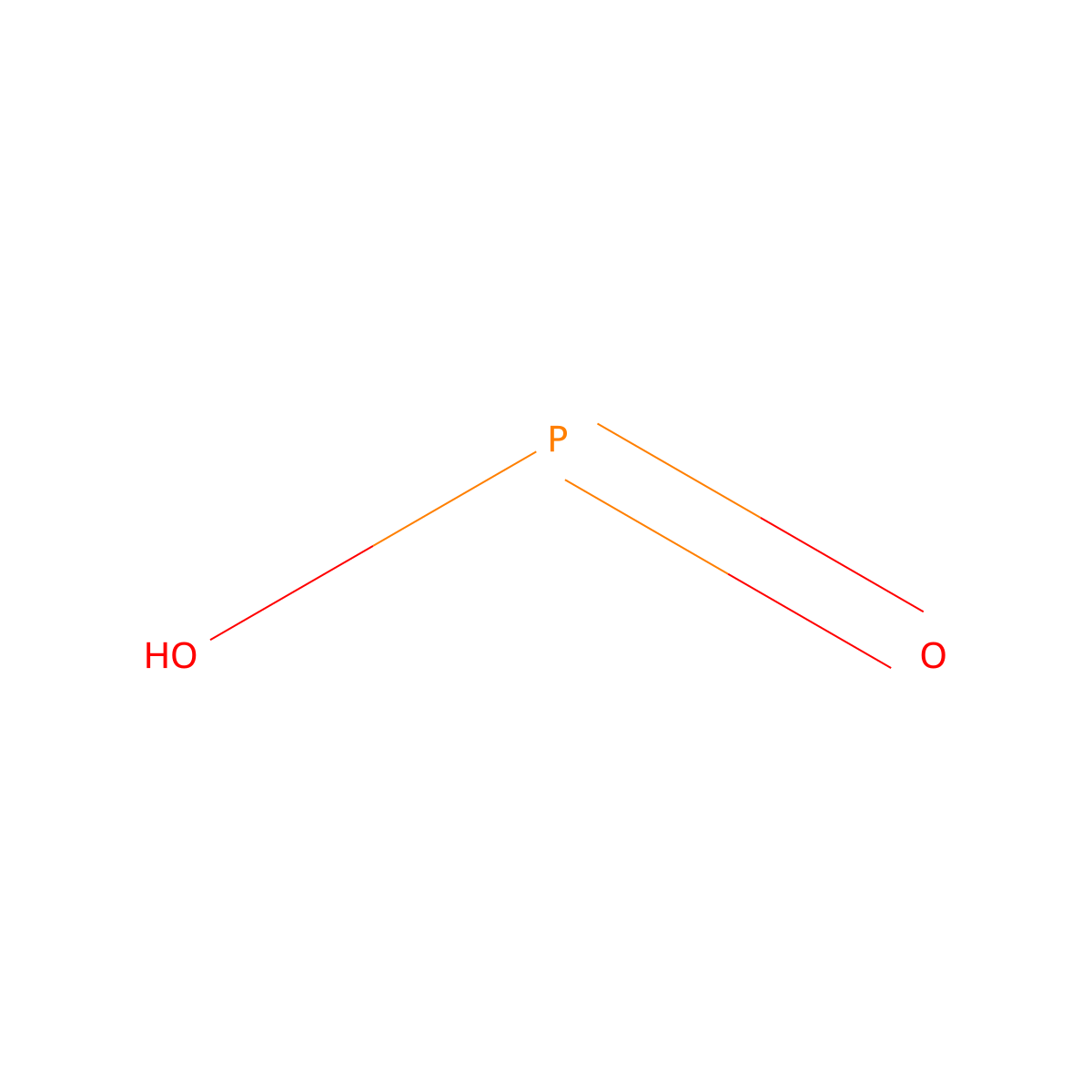 phosphenous acid molecular structure, CAS 14097-15-5