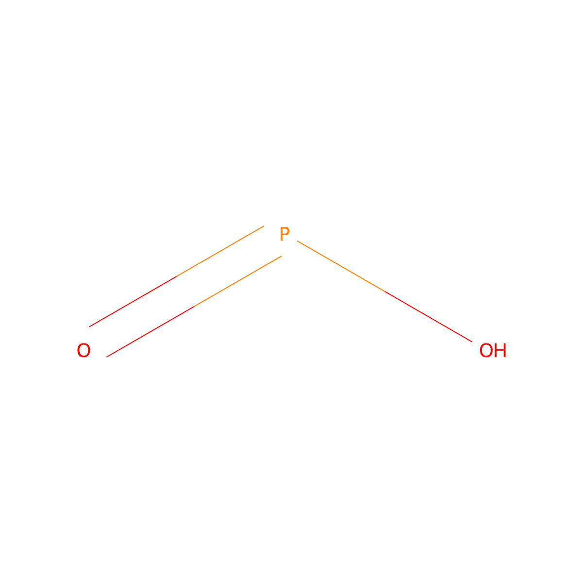 phosphenous acid molecular structure, CAS 14097-15-5