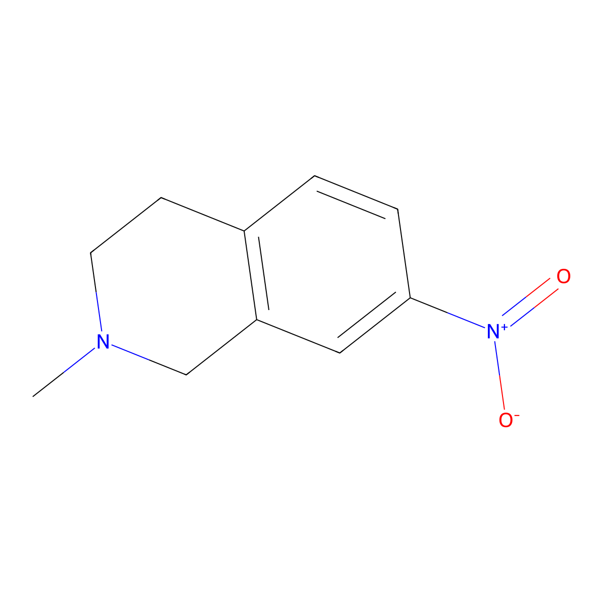 2-Methyl-7-nitro-1,2,3,4-tetrahydroisoquinoline molecular structure, CAS 14097-35-9